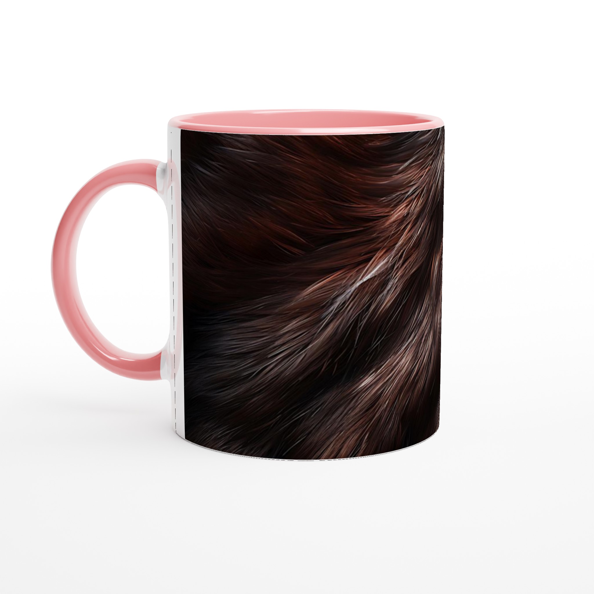 Vit 11oz keramisk mugg med varm, levande pälsdesign i flera färger 6 420787bf-8dc5-4b28-a089-6ff9e2012bb7