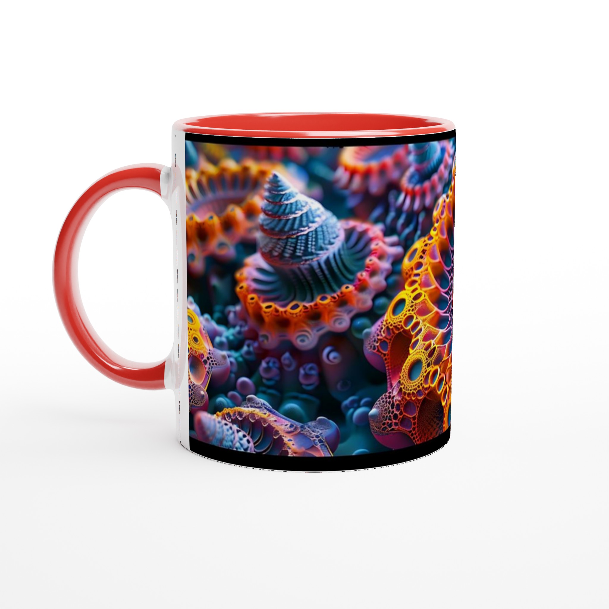 Abstrakt Fraktal Konst Mugg – Levande Koralldesign Keramisk Kaffekopp i Flera Färger 5 420c54e4-eeff-4fc7-be89-c6a4c58ea9e9