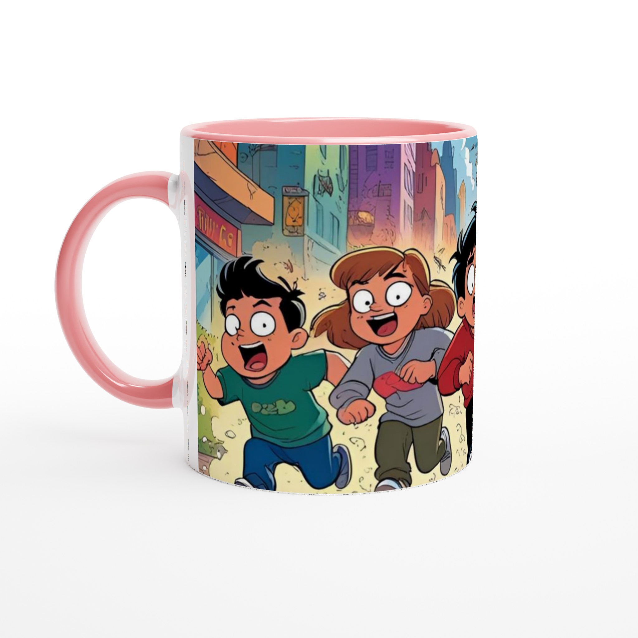 Färgstark 11oz keramisk mugg med lekfulla tecknade äventyr i flera livfulla färger 6 4230e14f-78f1-44d6-8e5f-59b0ce3f7e58