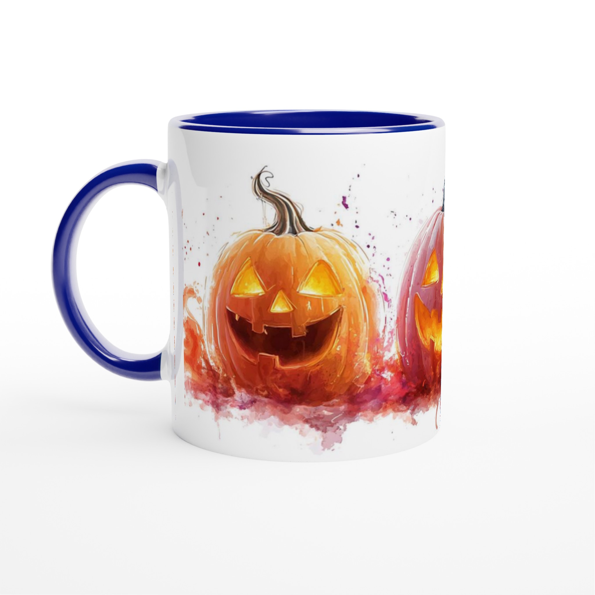 Läskigt charmig 11oz keramikmugg – Perfekt för Halloween-firanden i färgglad akvarell 2 42725df2-7d4e-4952-ae29-30e47c5177ff