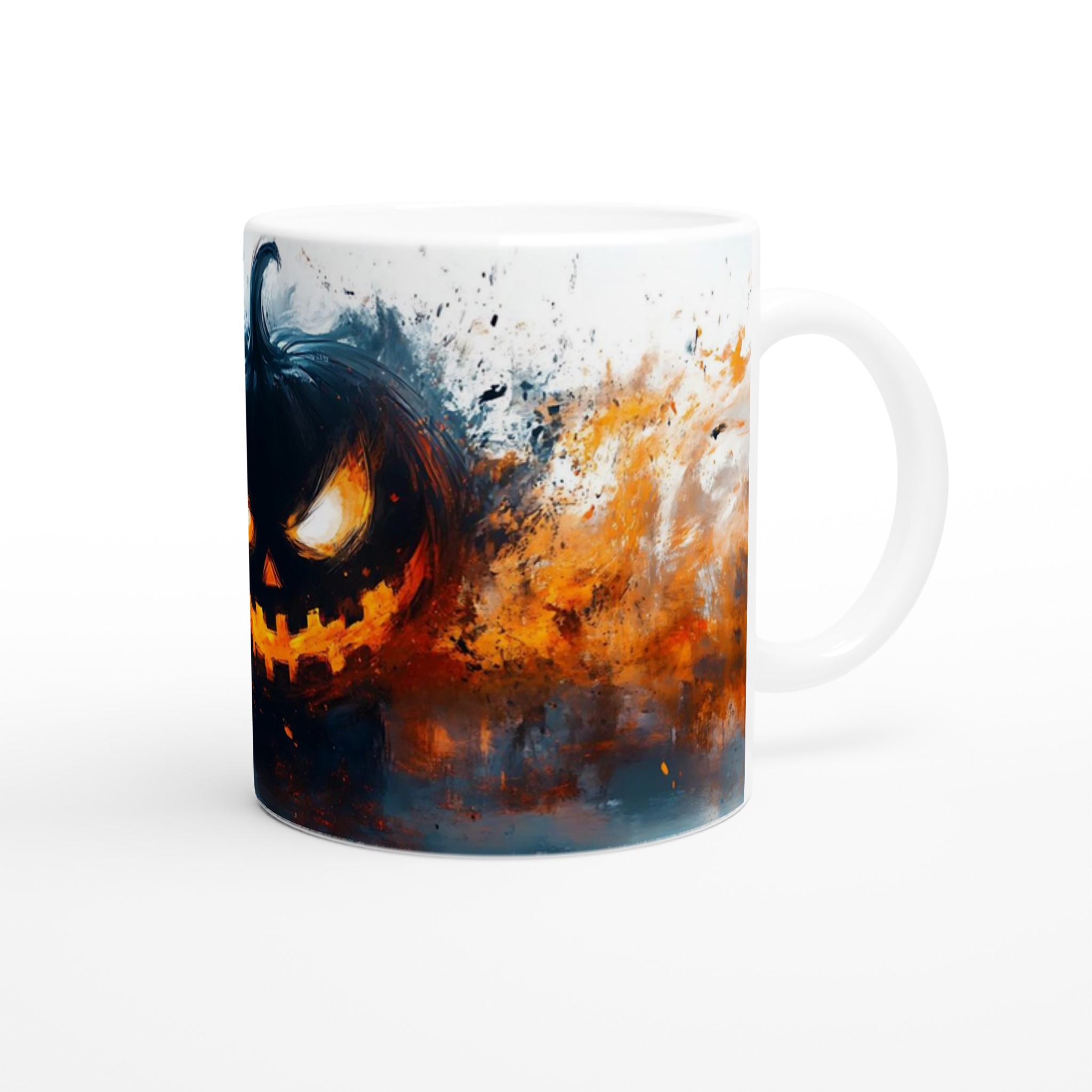 Spooky Halloween Pumpa Mugg – 11oz Keramisk Mugg med Lysande Jack-o'-lantern Design 9 42c3e2b6-d5fd-4510-9de3-bfeeca3cd264