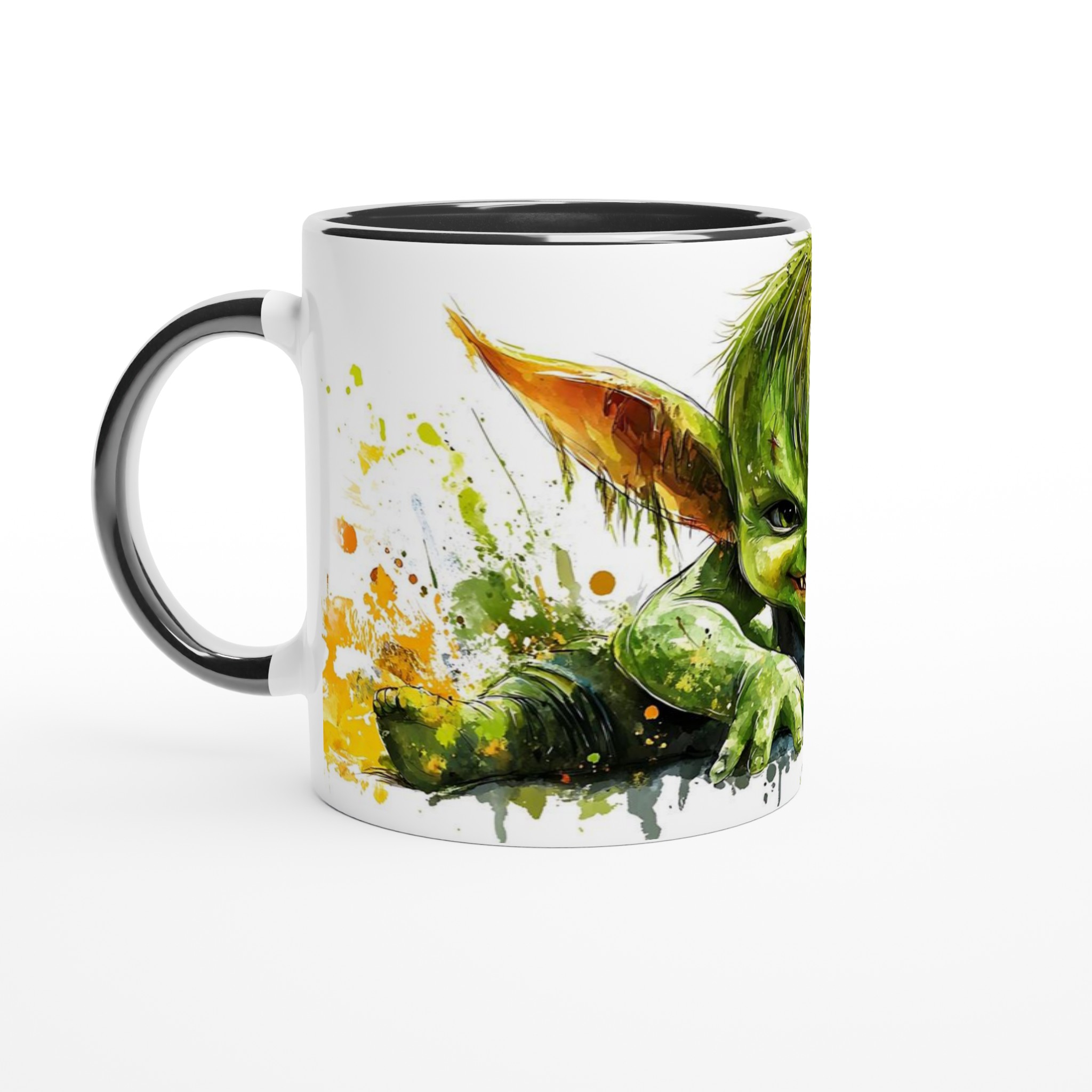 Grön Liten Äventyrare Keramikmugg – Utstickande Design i Akvarellstil, Välj bland 7 Livfulla Färger! 4 42cf4317-1fd7-4f3a-8f90-8a01ff509859