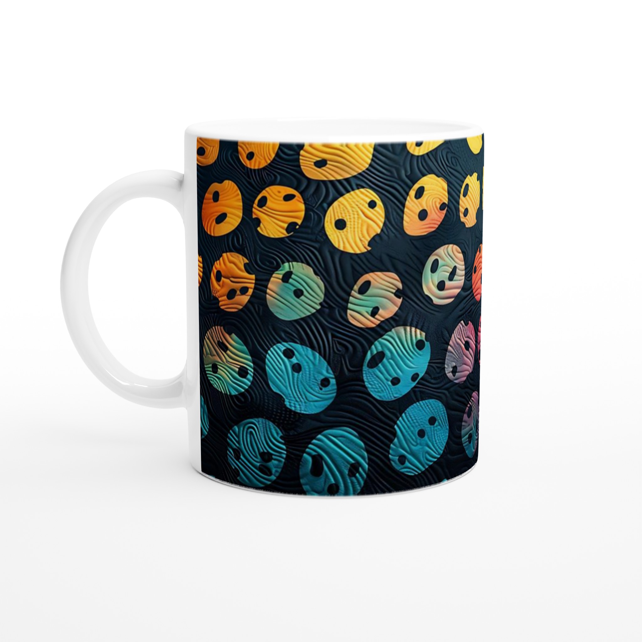 Abstrakt Mugg – Levande Färger & Unik Textur – 11oz Keramisk Kaffemugg i Ditt Val av 7 Nyanser 1 42eb871f-1005-4b23-b6f6-7b12386e3454