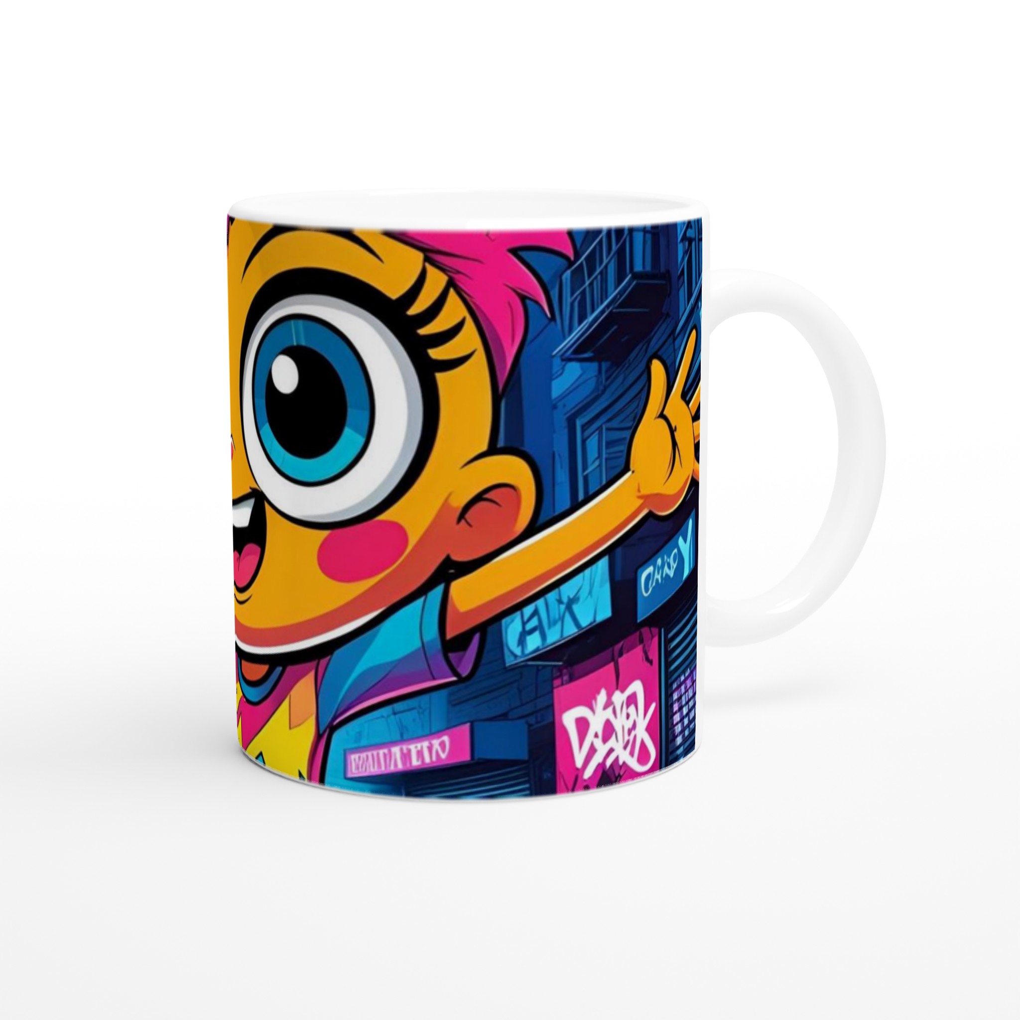Färgstark 11oz keramisk mugg med lekfull karaktär i flera livfulla färger 9 42ec08fb-5d3a-407a-a033-b6cda4d88d31