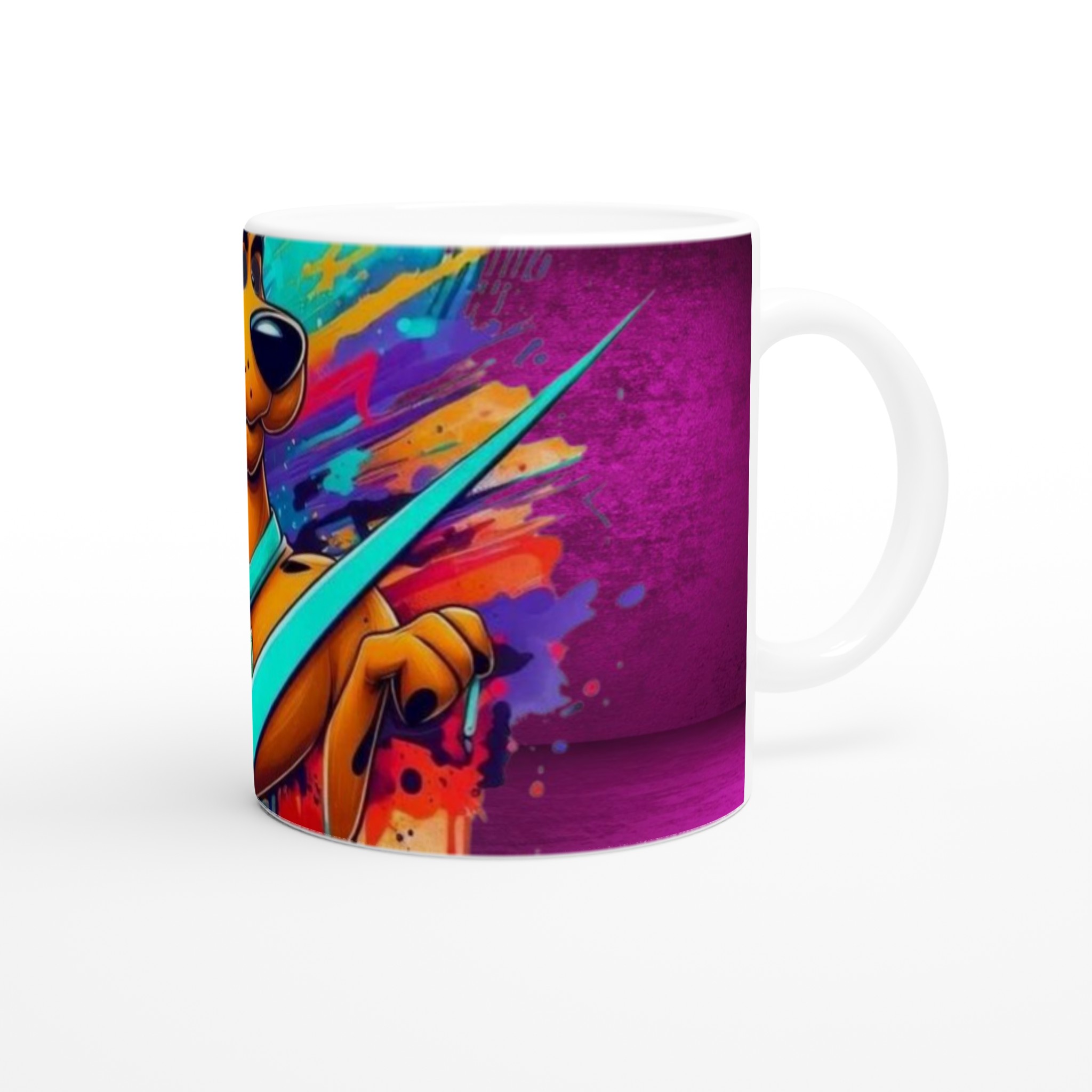 Vit 11oz keramisk mugg med färgstark Scooby-Doo design – välj din favoritfärg för en lekfull kaffestund 9 4305b62c-39f6-4317-a5c6-8a68bc9d7b98