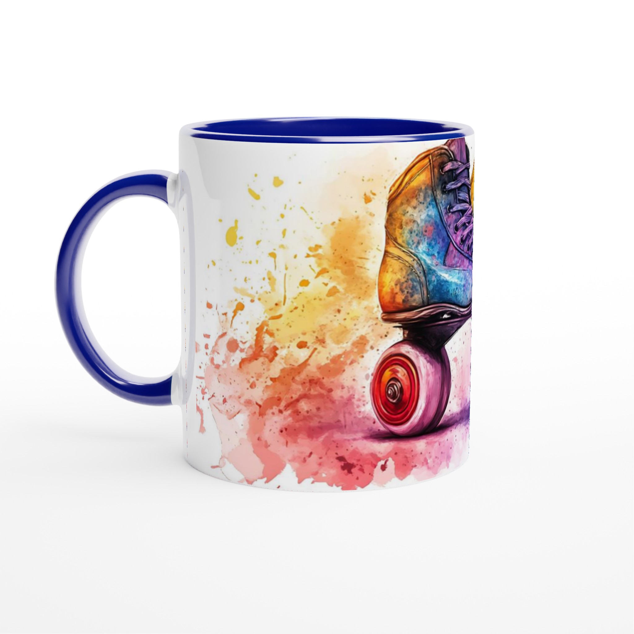 Retro Rullskridskor Akvarell Mugg - Färgexplosion för Kaffestunden i Valfri Färg! 2 4308074f-3d0e-49d6-9866-db11363f4006