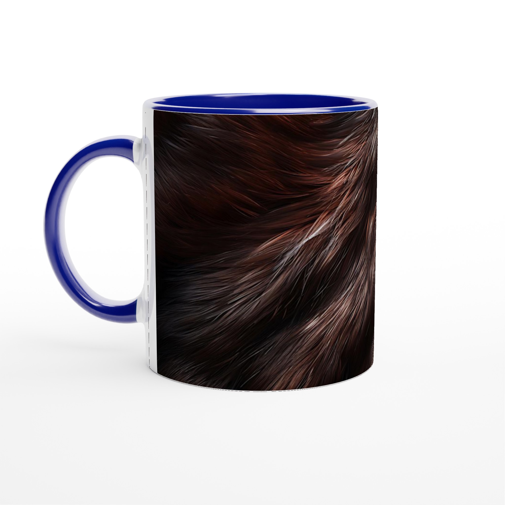 Vit 11oz keramisk mugg med varm, levande pälsdesign i flera färger 2 4326e5ed-3146-4bec-a1cc-bee67974be99