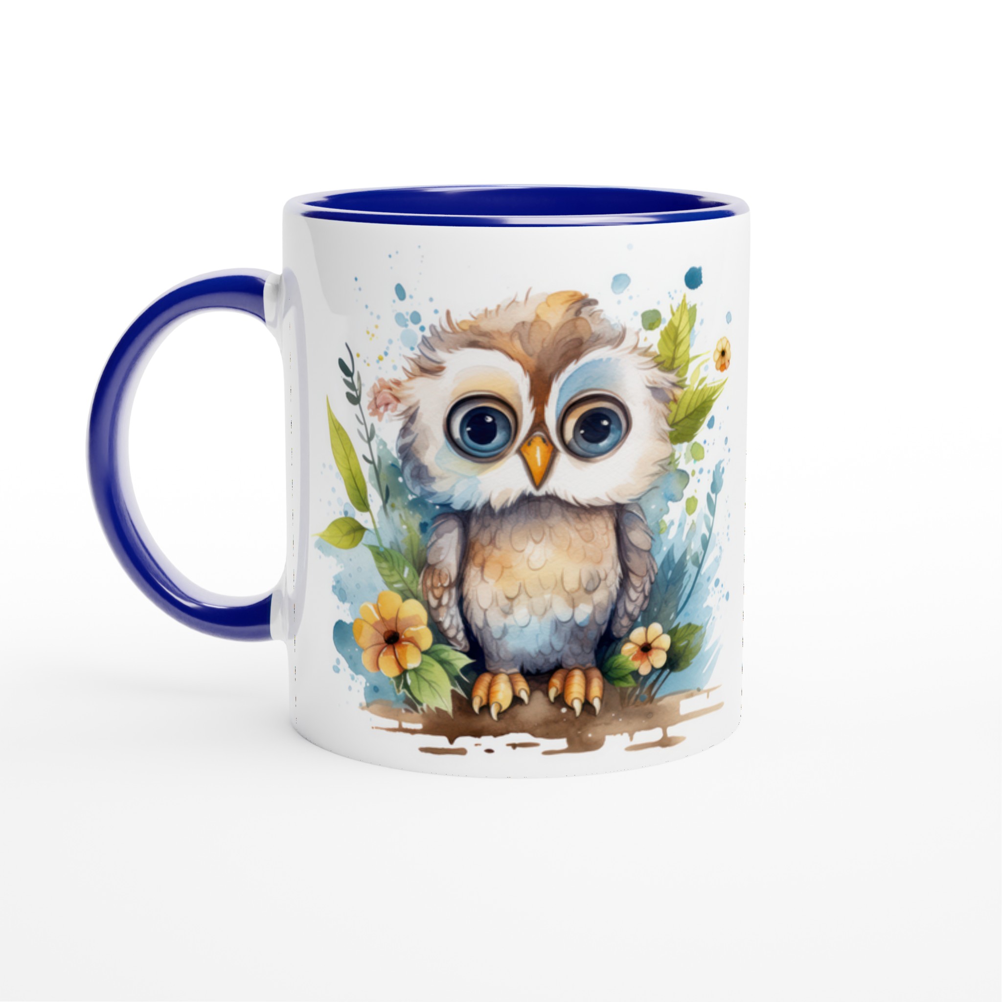 Vit 11oz keramisk mugg med charmig uggla – välj bland sju lekfulla färger 2 43433d82-5093-43b8-a8cc-2beee0517107