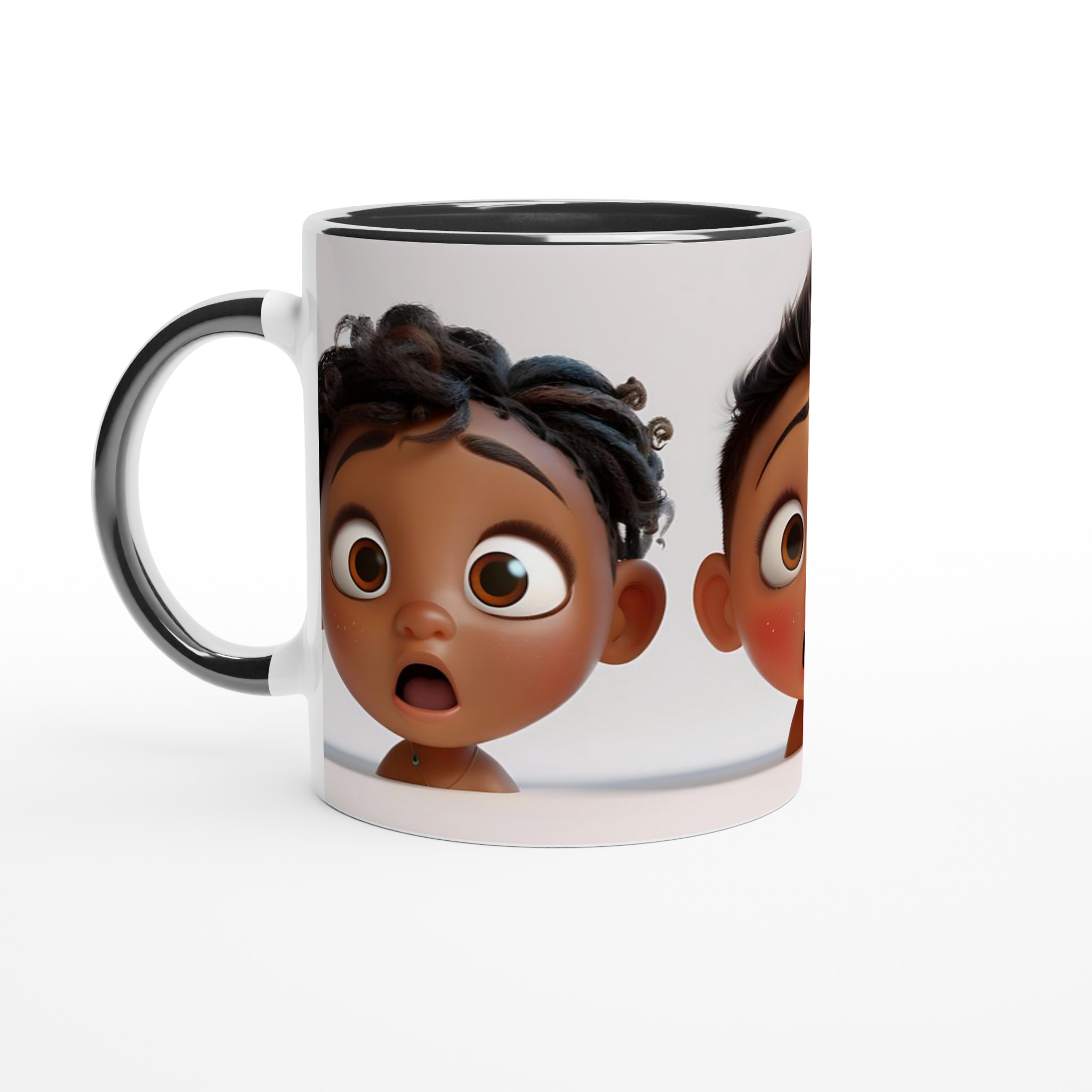 Förvånade Barn Keramisk Mugg - Rolig Kaffemugg med Söta Tecknade Ansikten i 7 Färger 4 435a9565-0d54-4acf-9ecc-45ecb5cd3e1f