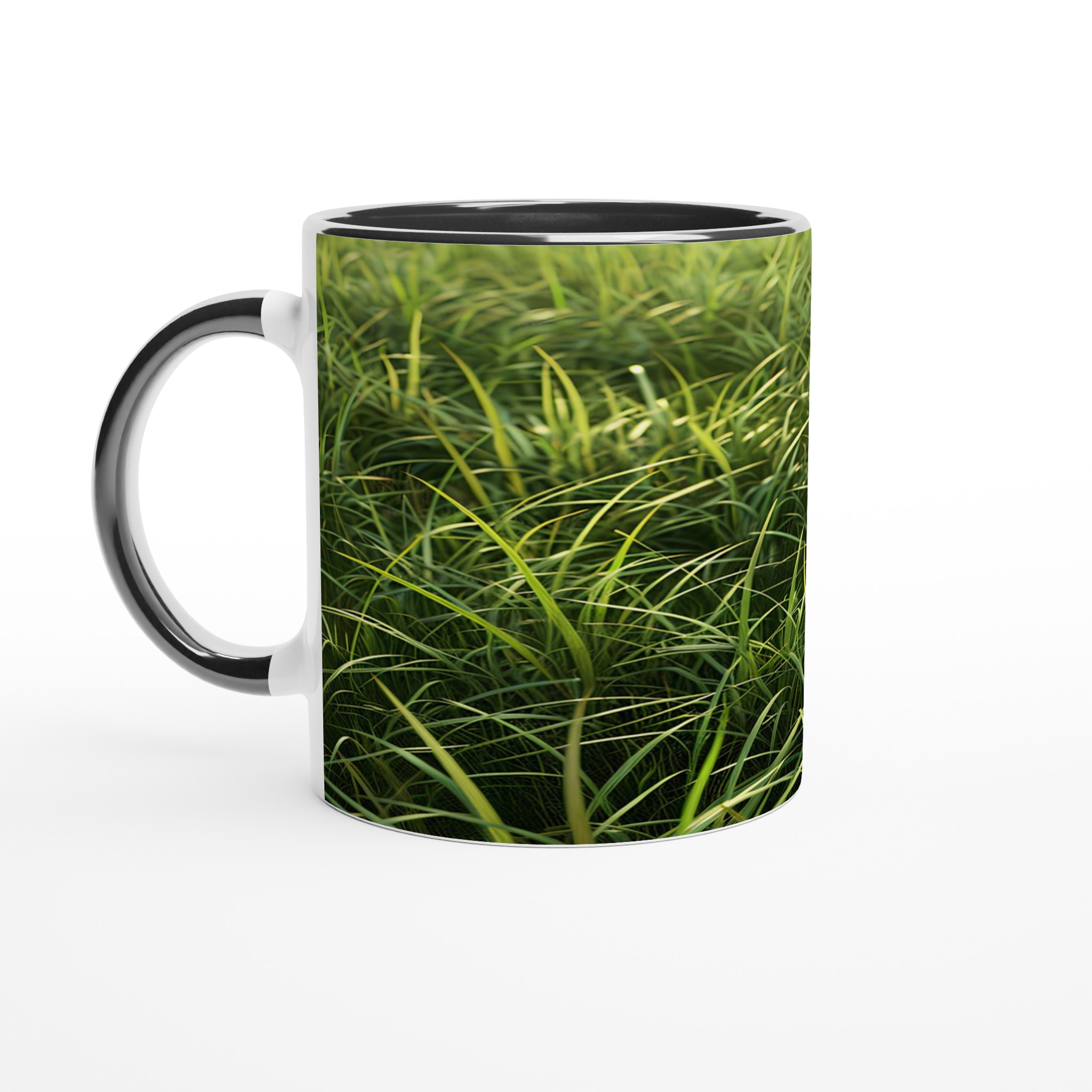 Grönskande Gräsmotiv Mugg – 11oz Keramikmugg för en Naturinspirerad Kaffestund i Din Valfria Färg 4 4363919e-0077-4b08-9b73-37413e6915ae