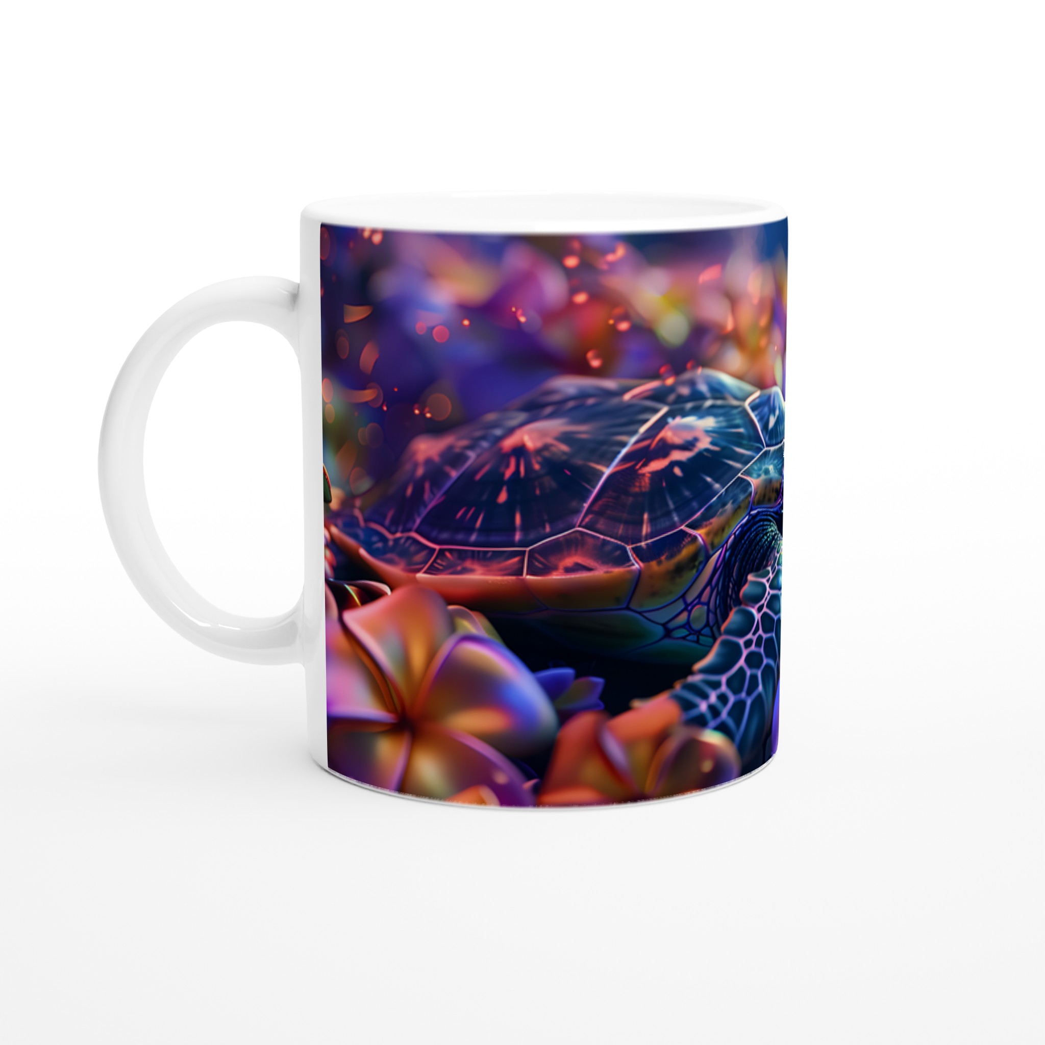 Neon Havssköldpadda 11oz Keramikmugg – Välj din färg för en magisk kaffestund! 1 43726966-4be6-450a-8061-5337f11dd647