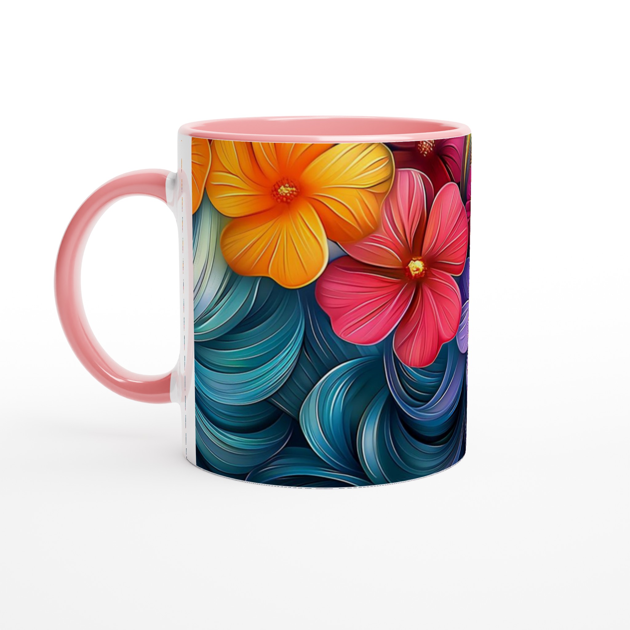 Blomstrande Färgexplosion Mugg – 11oz Keramikmugg i ditt val av 7 livfulla nyanser 6 437959cf-5b6e-425a-91d4-2a26c1276dfe