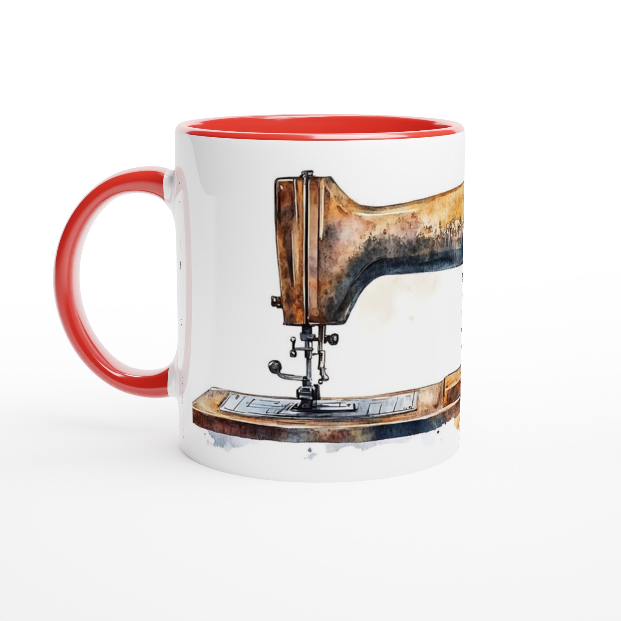Vit 11oz keramisk mugg med vintage industrikänsla – välj bland sju livfulla färger 5 439254f2-1100-49dd-bd15-6760a3808329