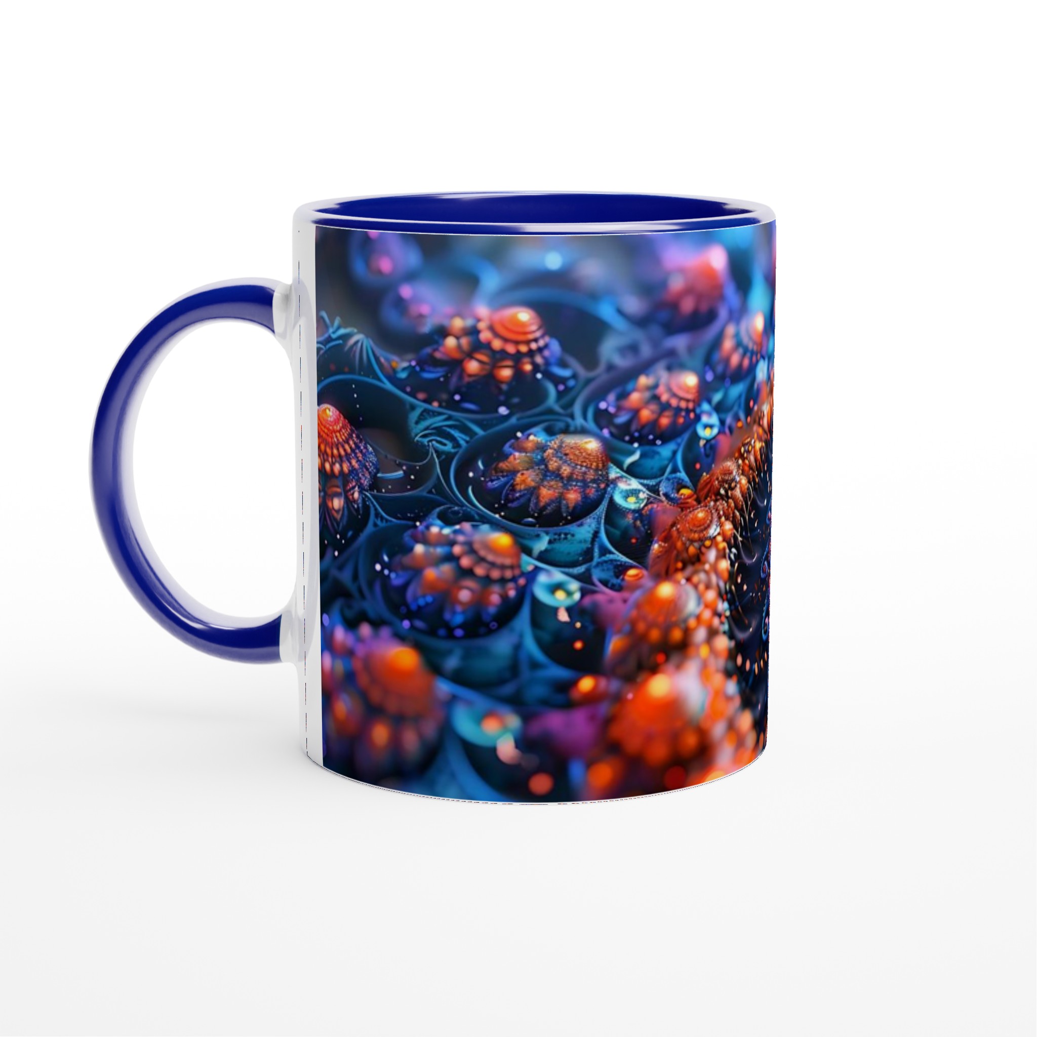 Kosmisk Spiral Mugg – Hypnotiserande Abstrakt Konst i Vibrerande Neonfärger på 11oz Keramik 2 439fbeb3-d3f2-41d0-bf87-d9b7bd4ddef1