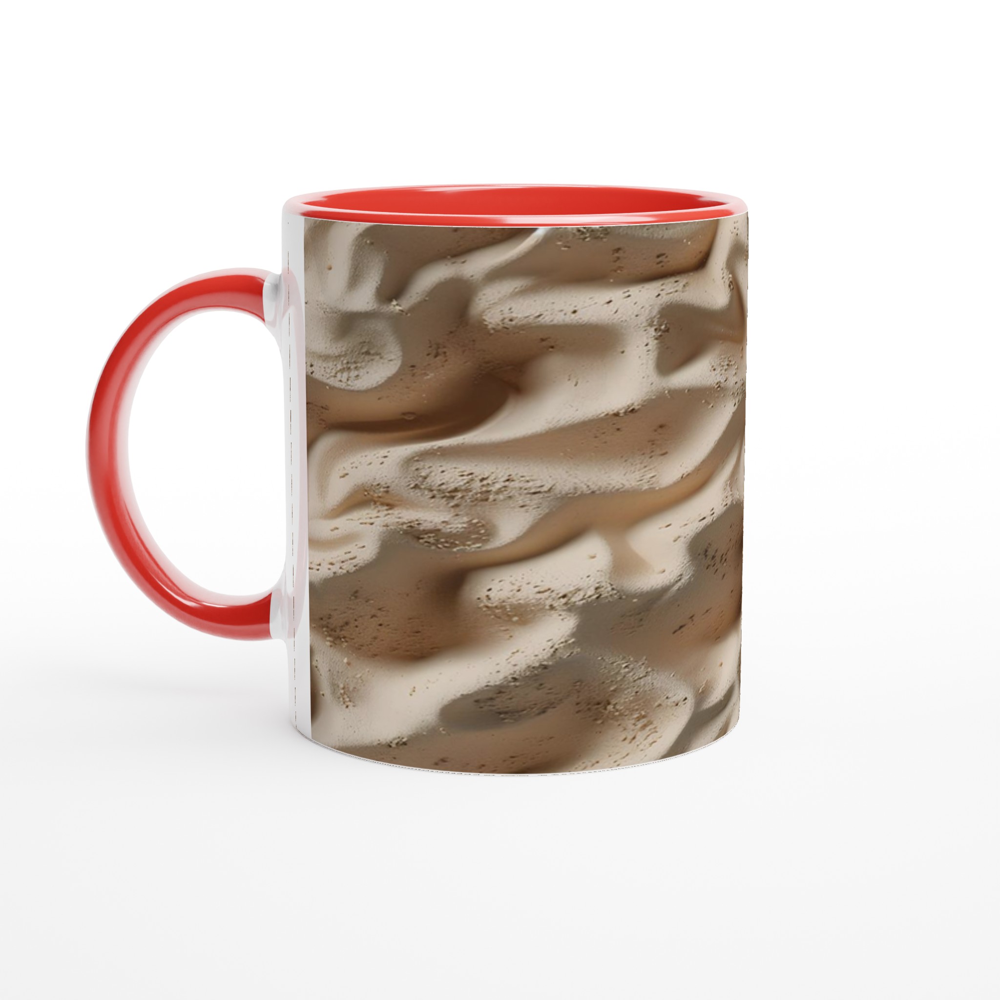 Abstrakt Sand Textur Mugg – 11oz Keramisk Kaffemugg i 7 Färger, Perfekt för Design som Sticker Ut 5 43a16628-43a5-4c6e-a68d-4860775ceb40