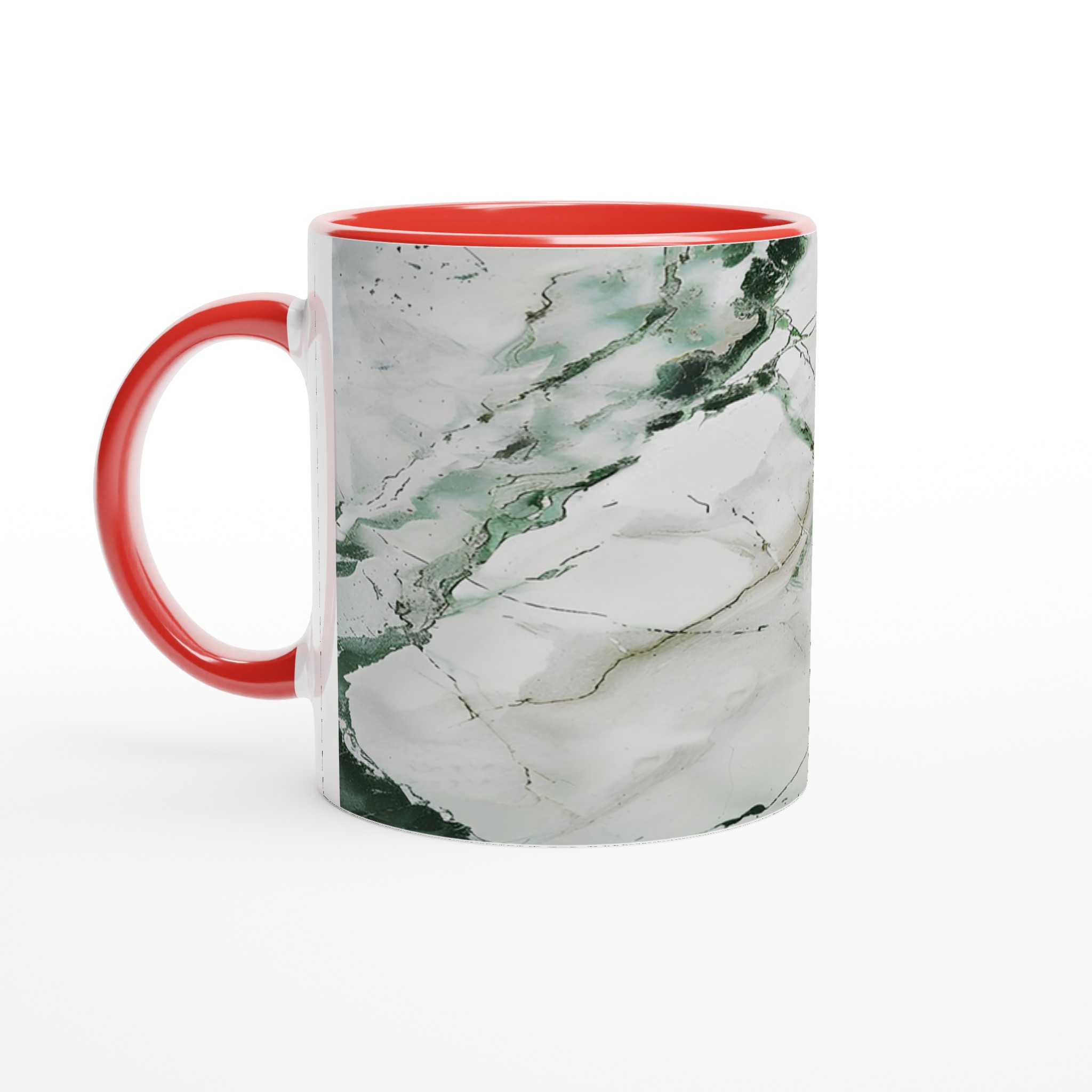 Abstrakt Grön Marmorerad Keramikmugg – Din unika 11oz kaffemugg i olika färger 5 44059182-cd4d-44d5-a131-2b4d3e73d0b1
