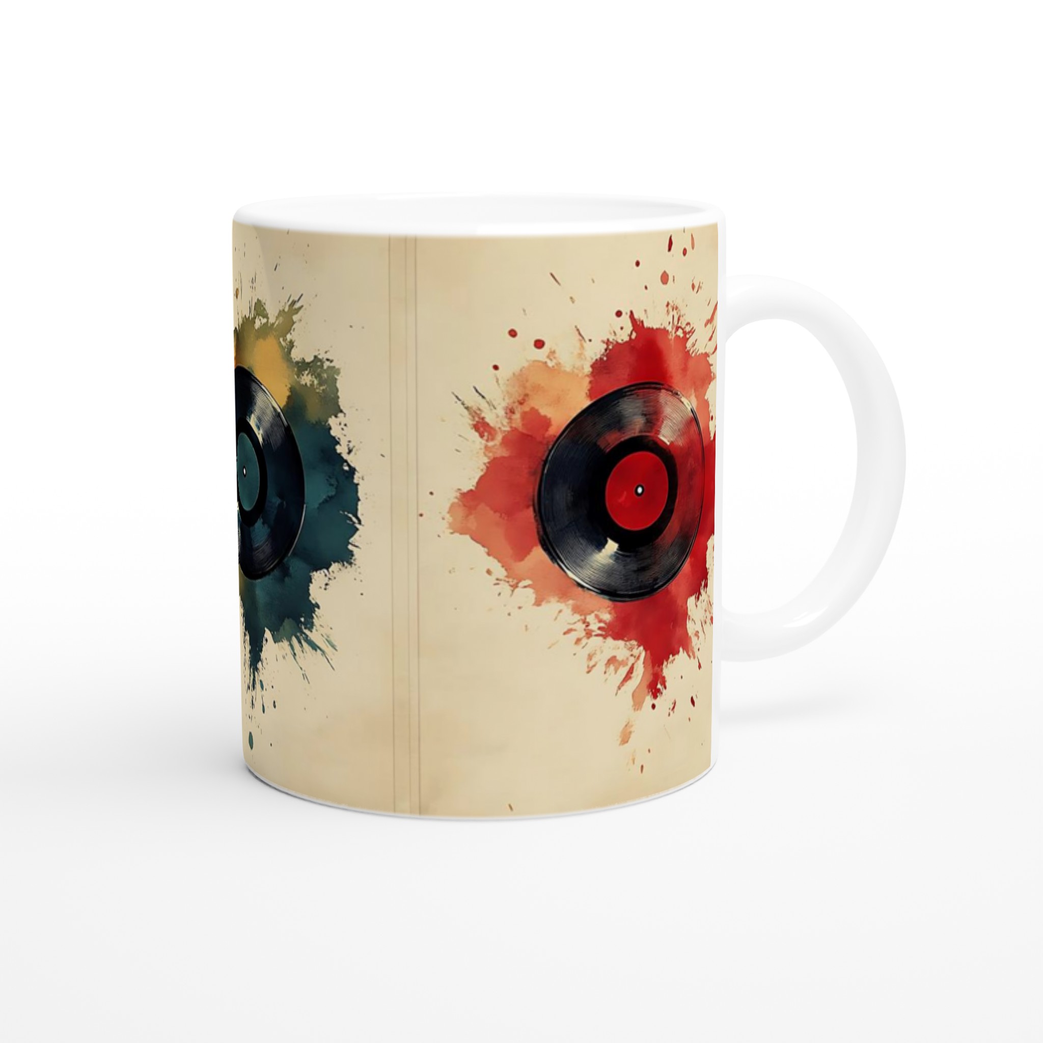 Muggen "Vinyl Groove" – Färgstark Keramikmugg 11oz, Välj Din Favoritfärg! 9 443b027f-3660-4e43-a746-593d40610d50