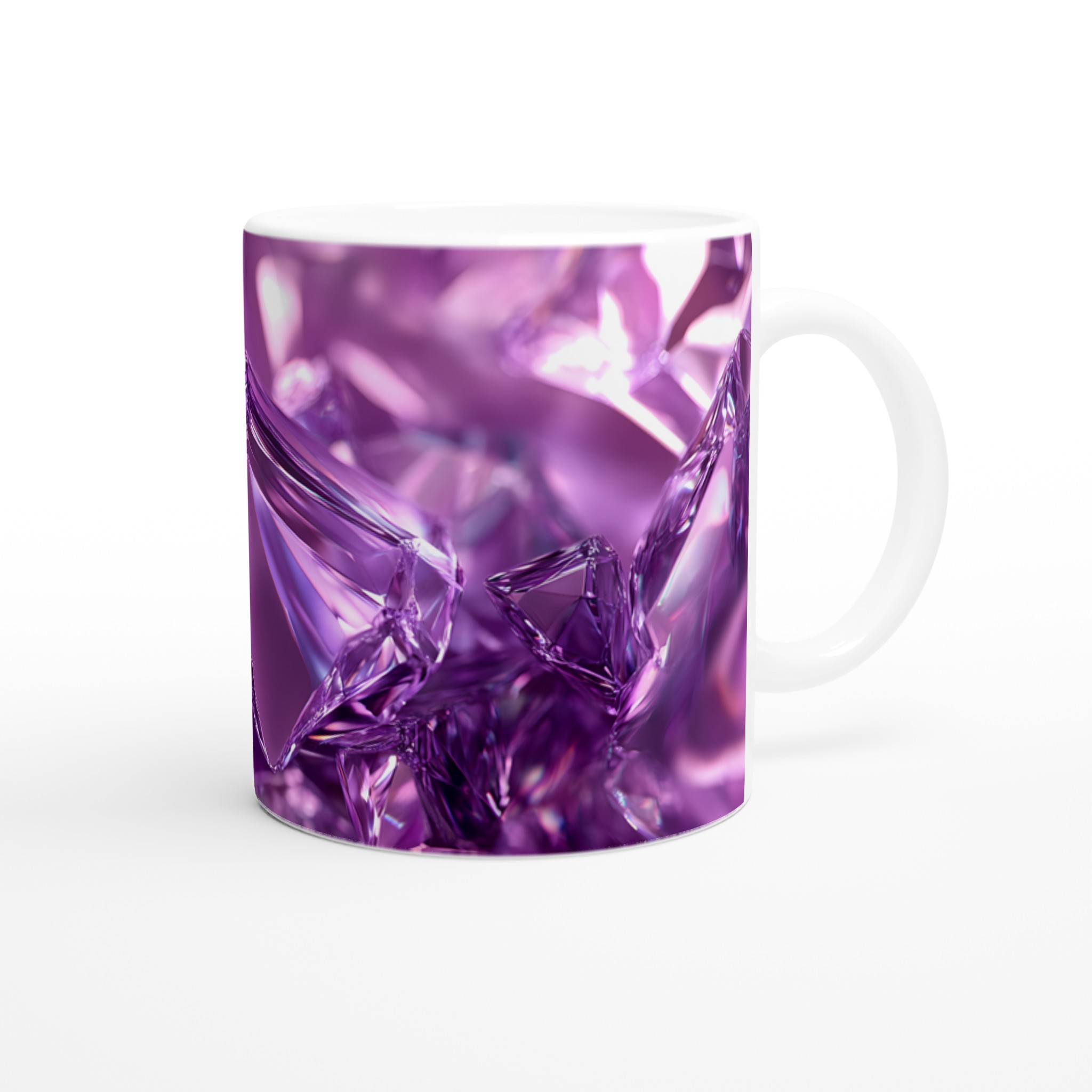 Lyxig 11oz Keramikmugg – Strålande Lila Facetterad Design, Välj din Favoritfärg 9 44671b5f-b484-415c-abca-e4f7d827996e