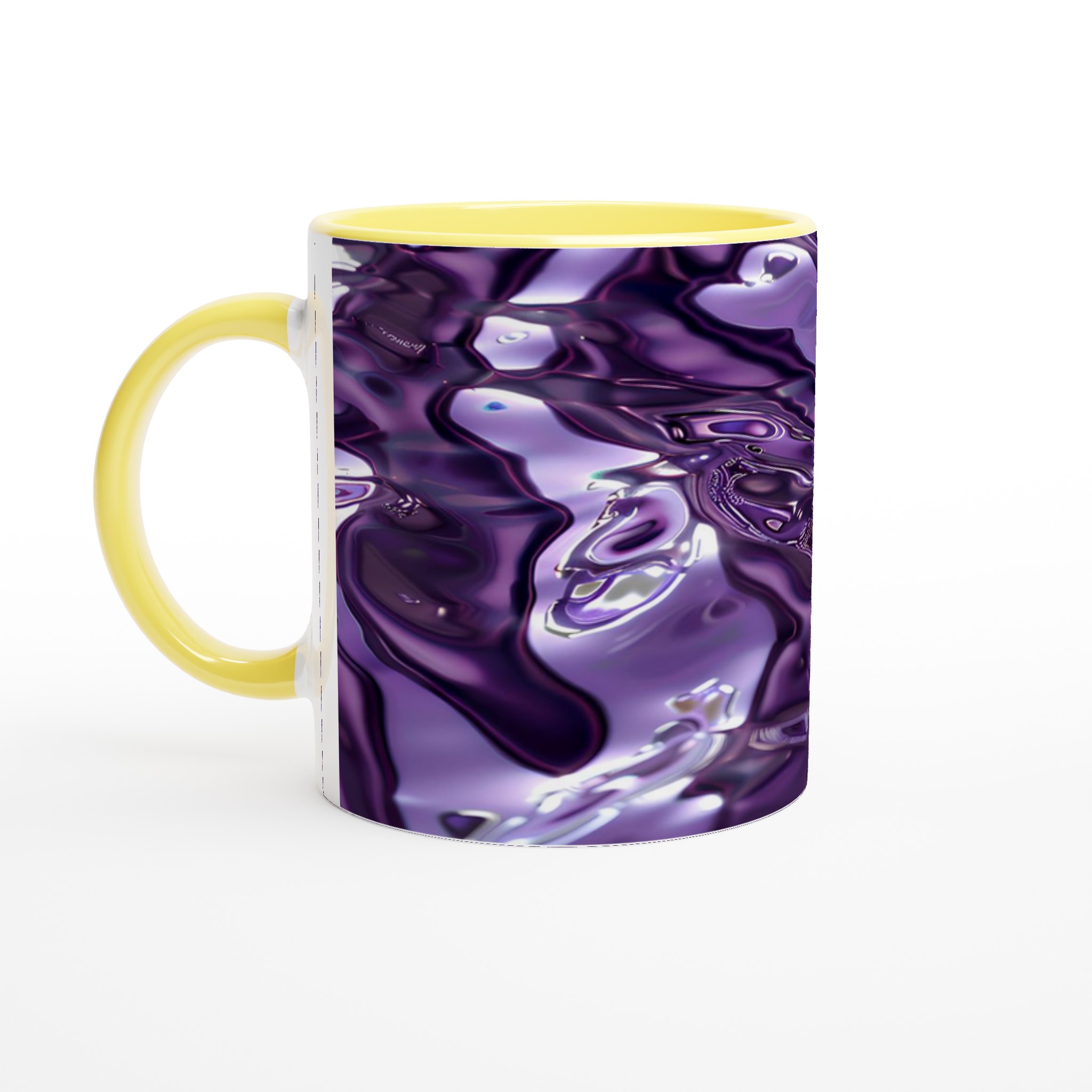Abstrakt Lila Våg Mugg – 11oz Keramisk Kaffemugg med Hypnotisk Flytande Design 3 4470d615-c3b9-4446-8721-450ac8e4aa71