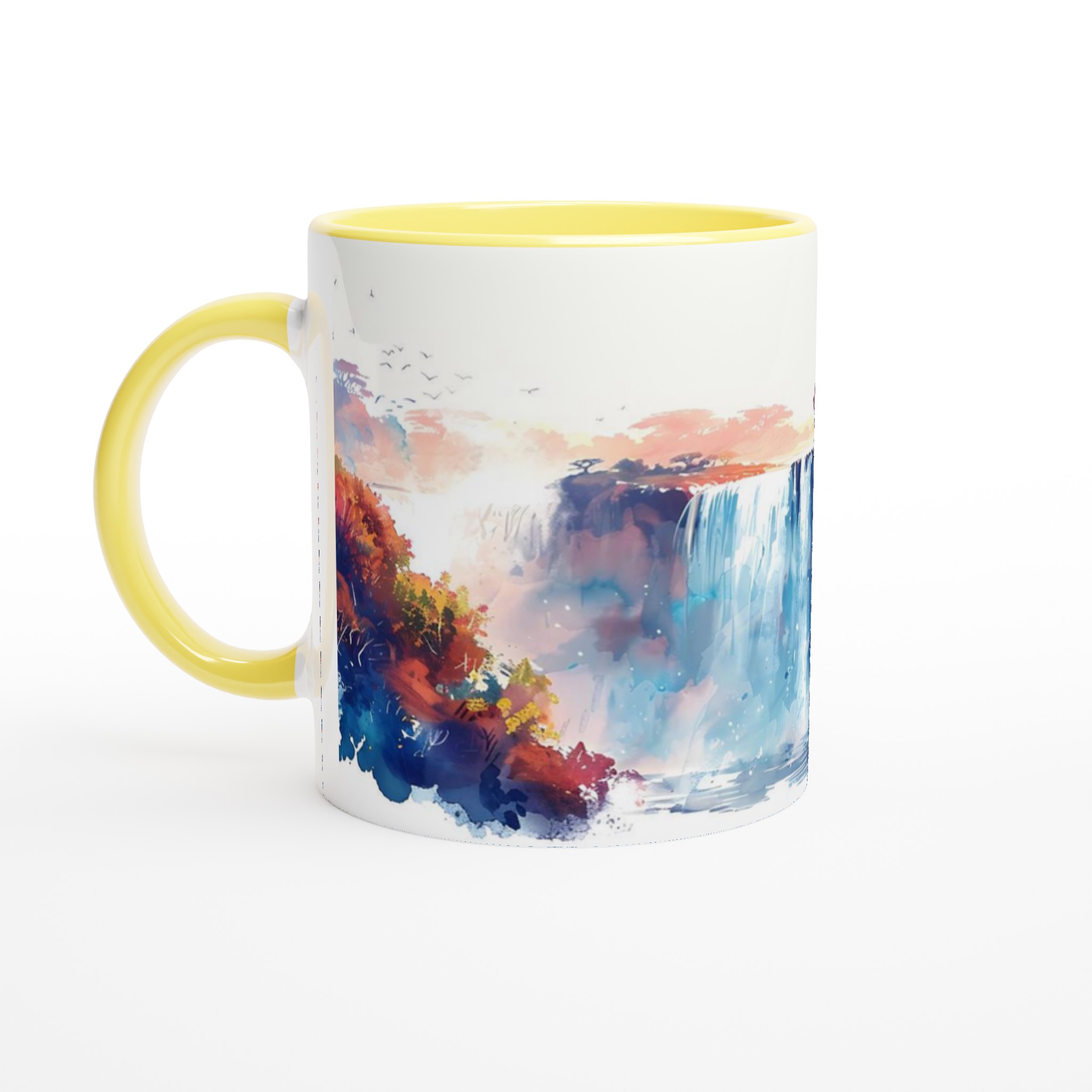 Akvarell Vattenfall Keramikmugg - 11oz konstnärlig mugg i ditt färgval 3 4485717c-90ce-46c6-909a-d6397b6146be