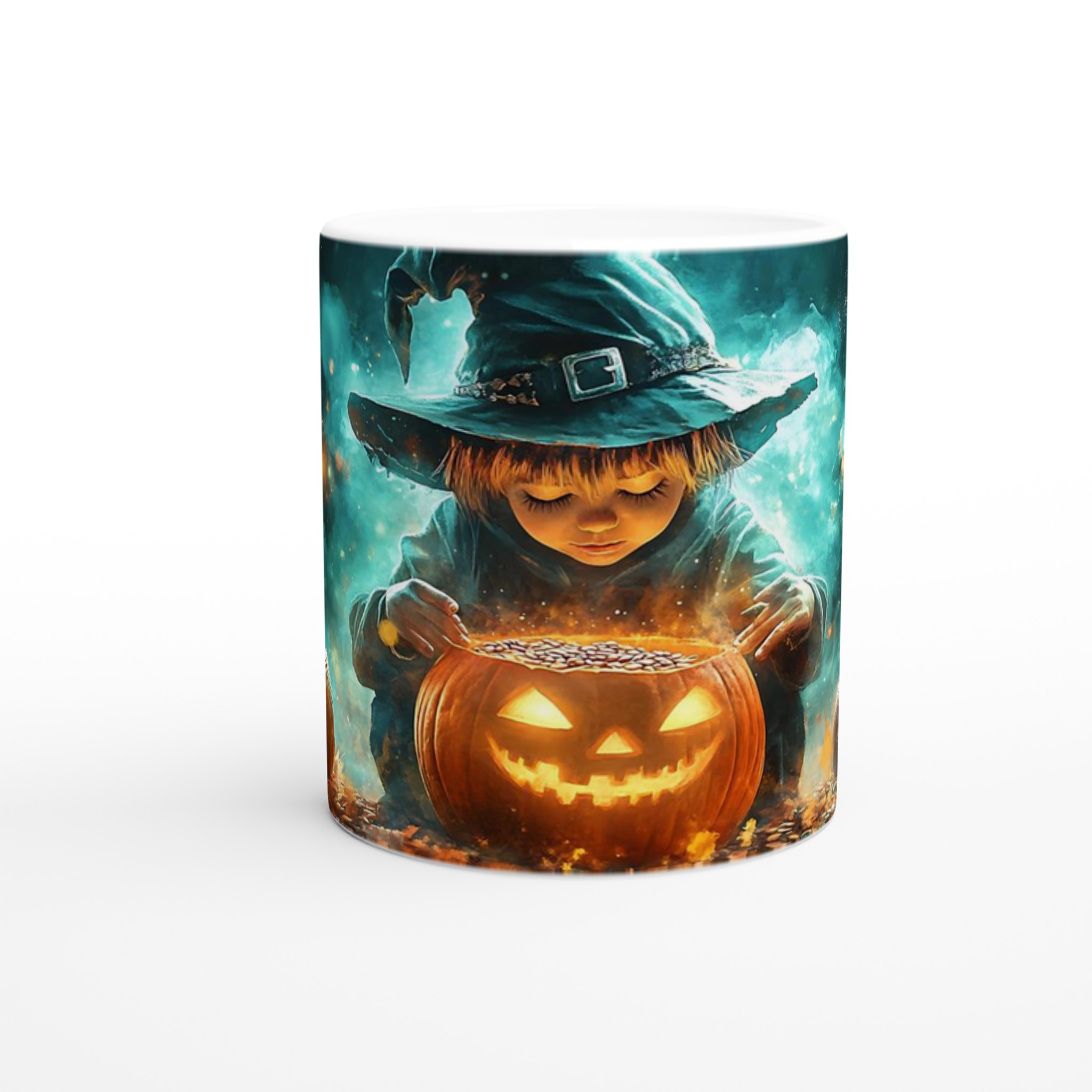 Förtrollad Halloween Mugg - Magisk Häxa med Pumpa, Välj bland 7 Mystiska Keramiska Färger! 8 44c9a3c2-8ea1-4602-a0a0-8223118fa849
