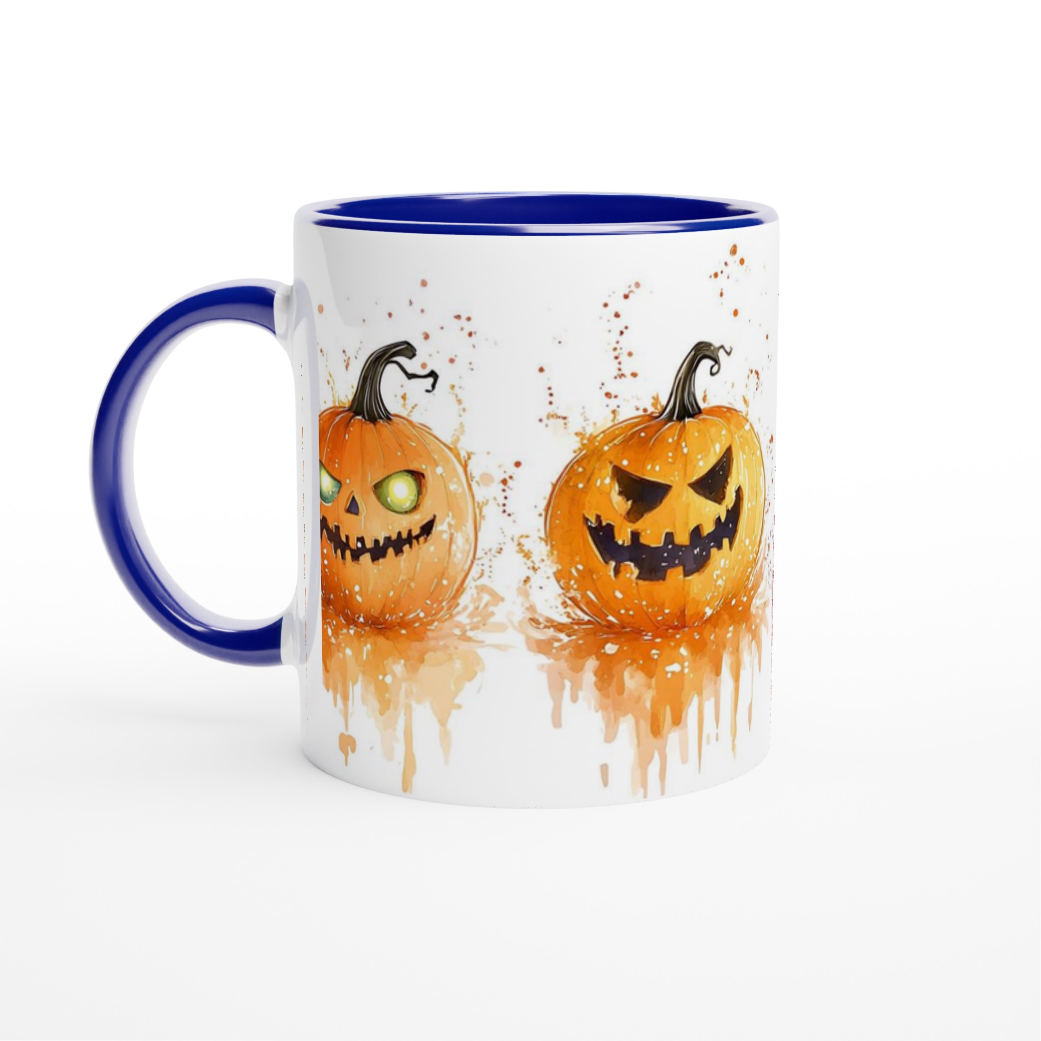 Färgglada Halloweenmuggar: Månadens läskiga vänner i akvarell – 11 oz keramikmugg i ditt val av färg 2 44d962a3-bf1c-49e9-8651-2c315cd985ca