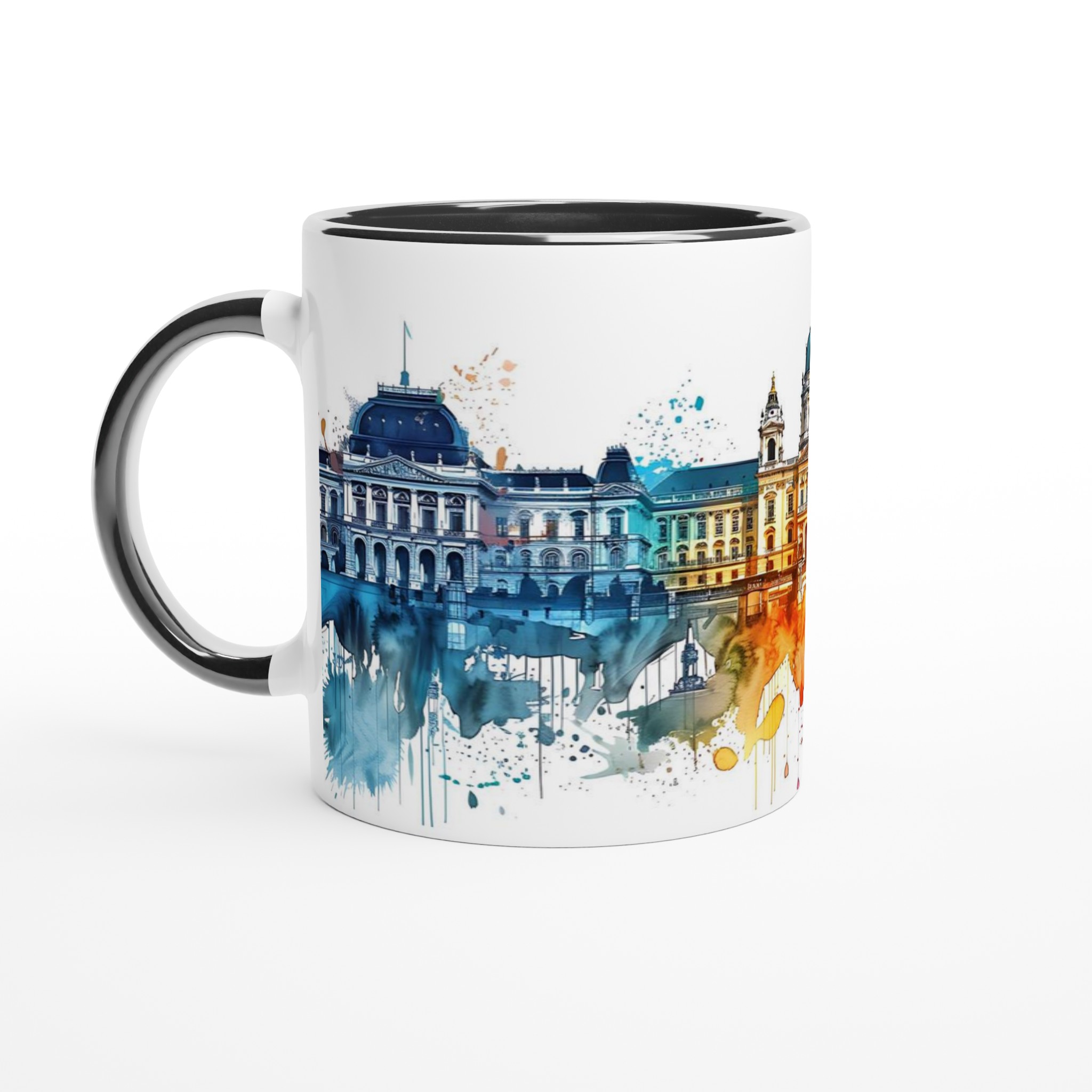Abstrakt Stadsbild Akvarell Mugg – Levande Färger & Kreativ Design, Välj din Favoritfärg! 4 44fb3b77-cb3c-4d55-99fa-92ab72d5216c