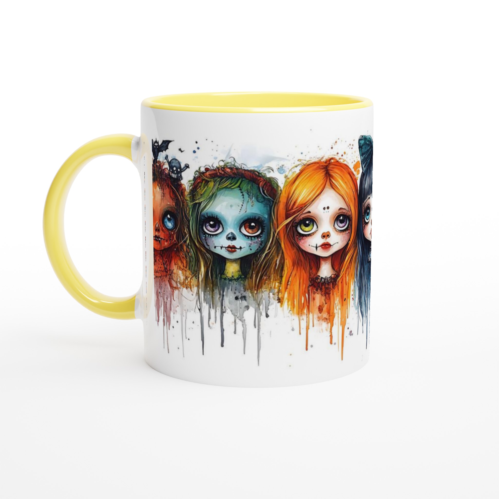 Udda Vänner Keramisk Mugg – Gotisk Akvarell Design i 7 Färger 3 4506cda7-194d-4daa-8842-fcbd55c9f14a