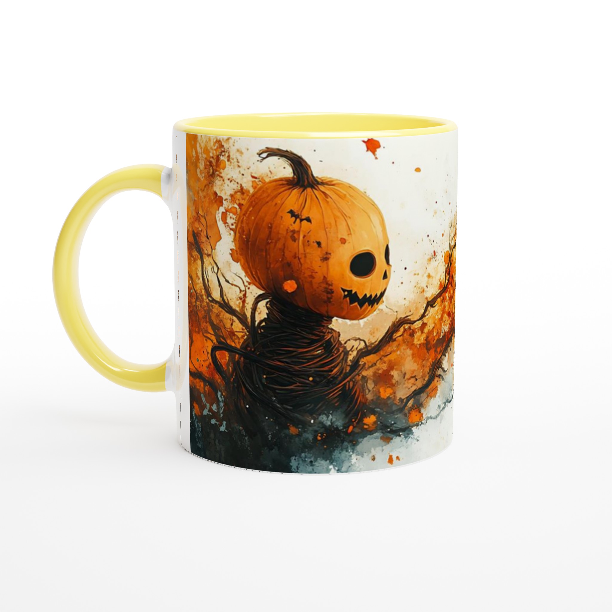 Mystisk Pumpa Konst Mugg - Livfull Halloween Akvarell Keramisk Kaffemugg i Olika Färger 3 4510839a-c53f-4efe-8dc1-5de0ffa9c4b7
