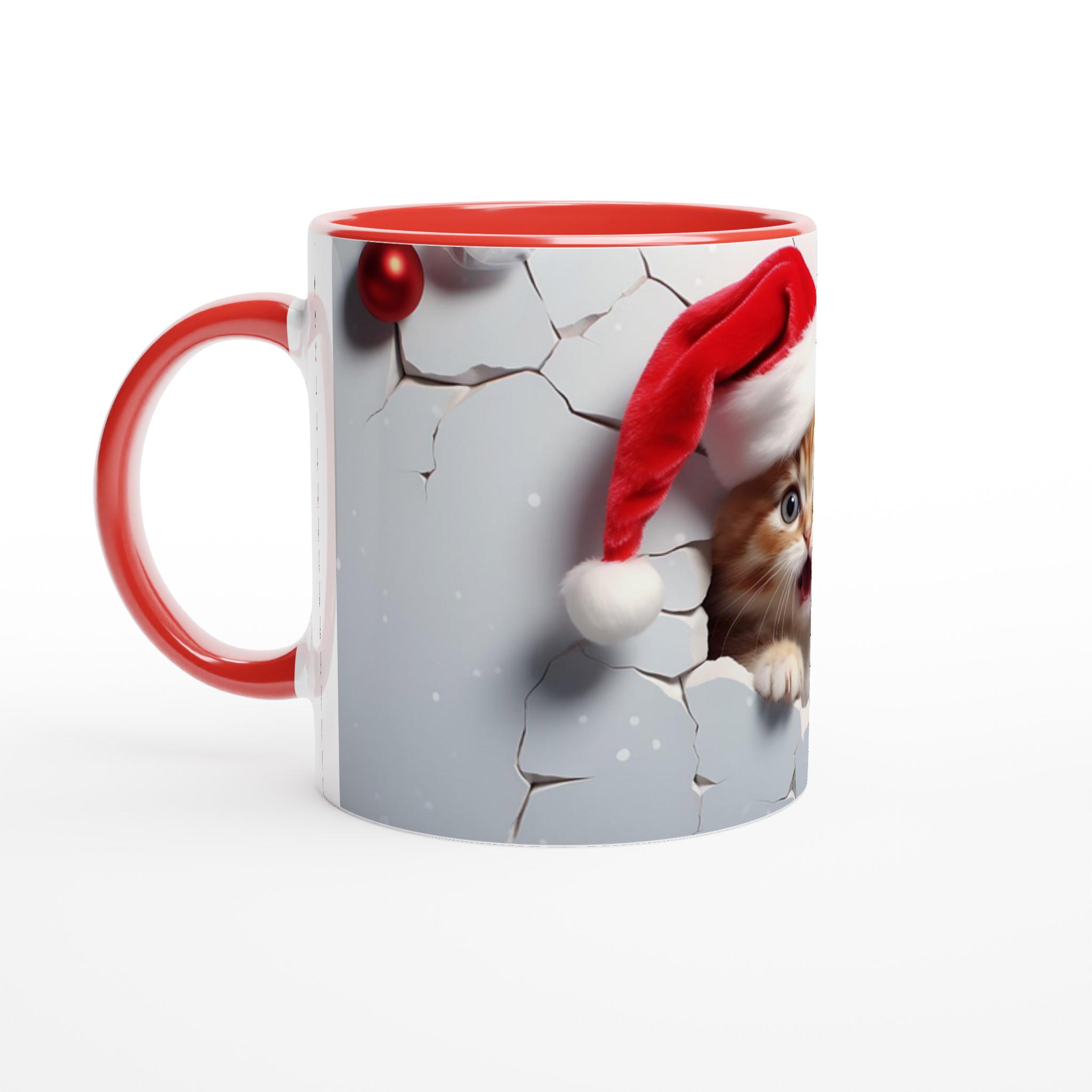 Söt Kattunge i Tomteluva Keramikmugg - 11oz Julmugg för Kaffe & Te i Flera Färger 5 4516ff0c-05f3-4a55-9041-4c7b22ff9058