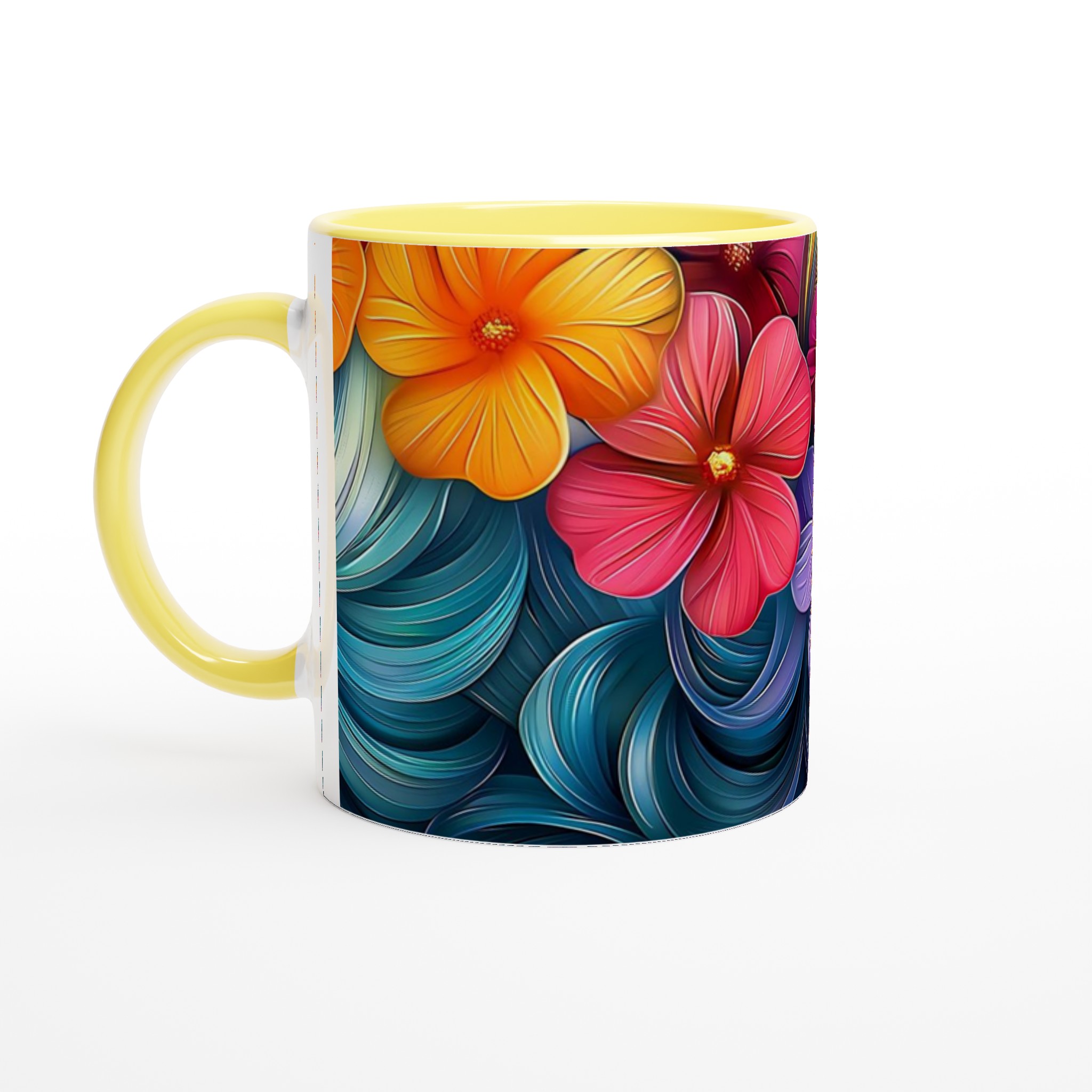 Blomstrande Färgexplosion Mugg – 11oz Keramikmugg i ditt val av 7 livfulla nyanser 3 45186258-8d0f-4a51-afe0-0df682755edd