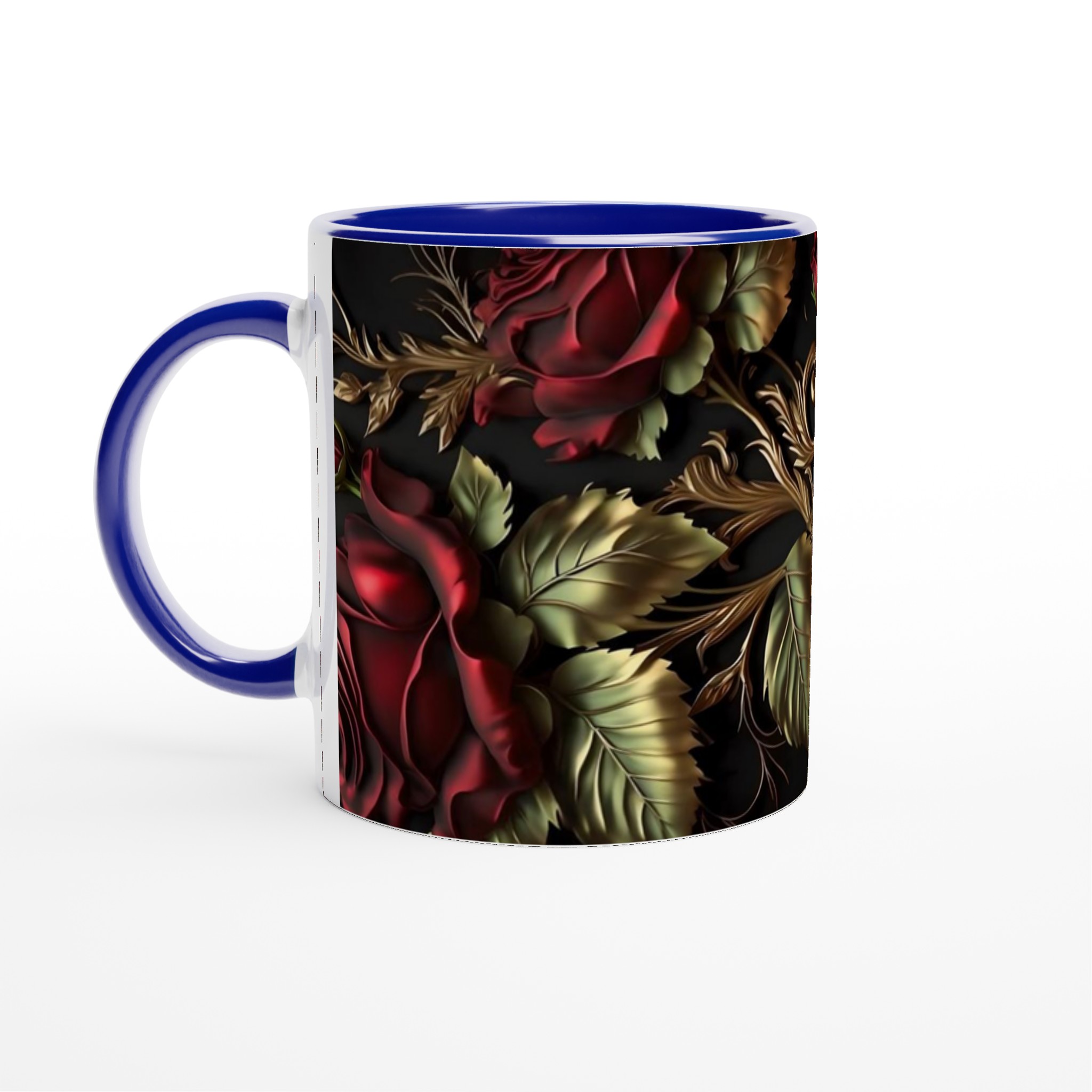 Elegant 11oz Keramisk Mugg med Rosor – Välj Din Favoritfärg för En Lyxig Känsla 2 45934b6c-1431-4ff8-a60a-79443b2d487e
