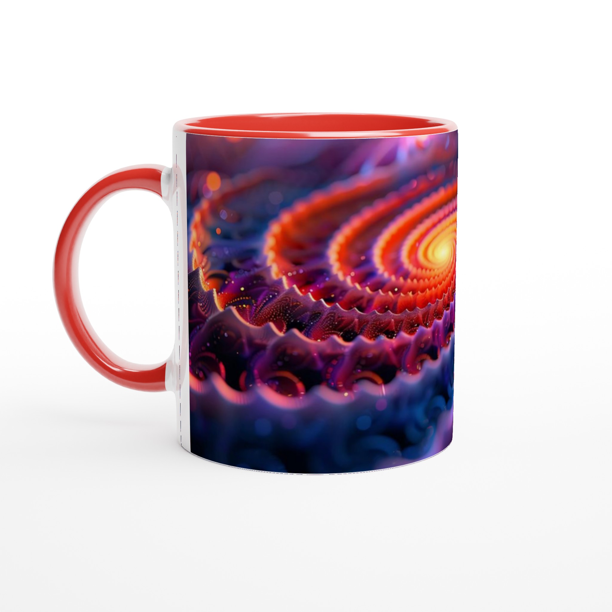 Kosmisk Spiral Mugg – Vibrerande Abstrakt Konst på 11oz Keramik, Välj Din Färg! 5 45954ae5-e795-45de-b4b1-120f0f79b004