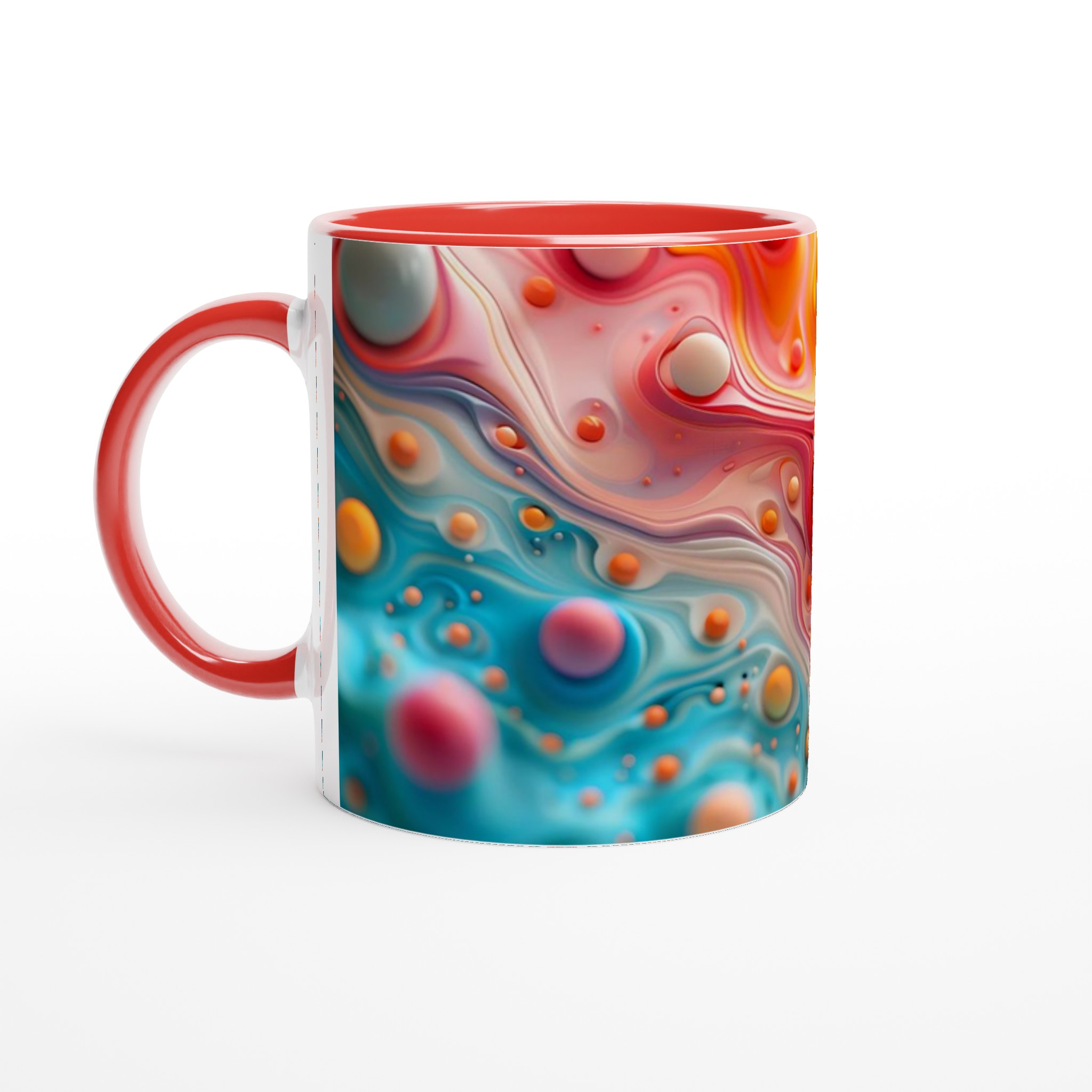 Abstrakt Bubbel Keramikmugg - 11oz, Välj Bland 7 Levande Färger! 5 45b1d731-c51a-4280-8d69-a48e809e3e9b