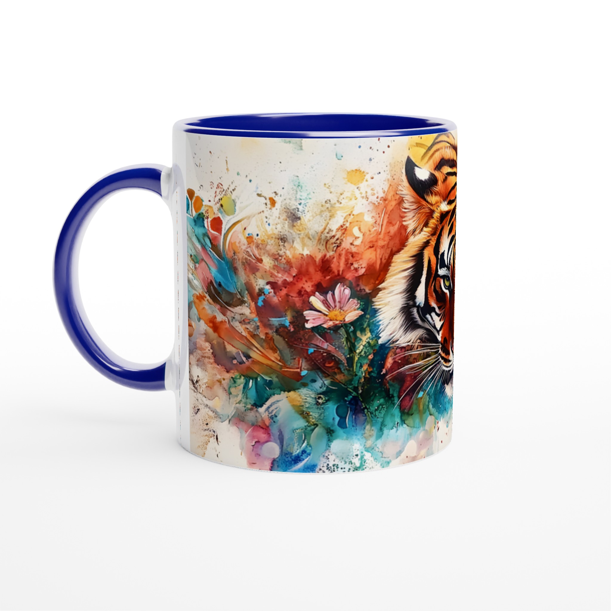Abstrakt Akvarell Tiger Mugg – Vibrerande Konstmugg i Keramik, Välj Din Färg! 2 45d50a14-069f-47e7-a12c-9d0a6a064b1d