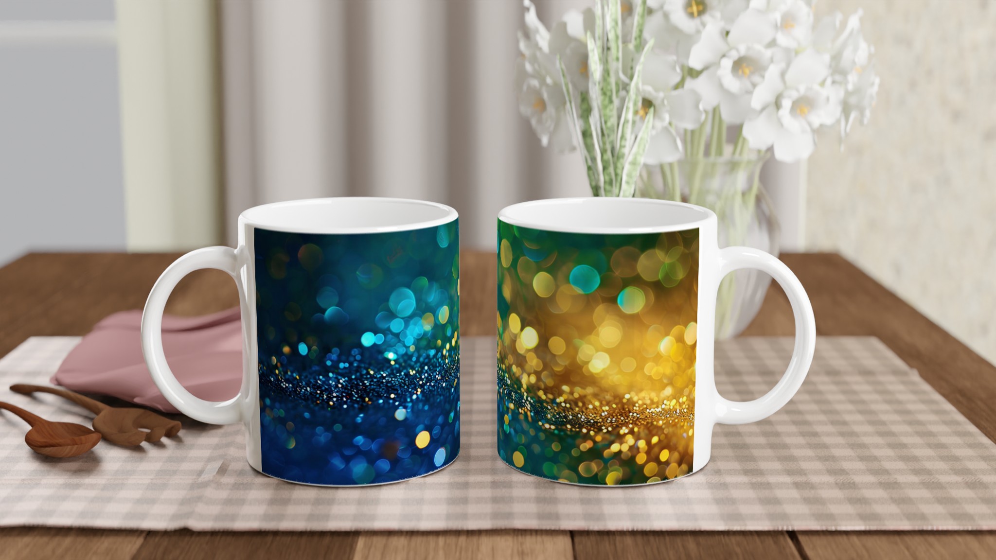 Glittrande Bokeh Keramisk Mugg – 11 oz premiummugg i ditt val av färg 10 45ea06a6-adf3-4dbe-bece-00ee45f5ba84