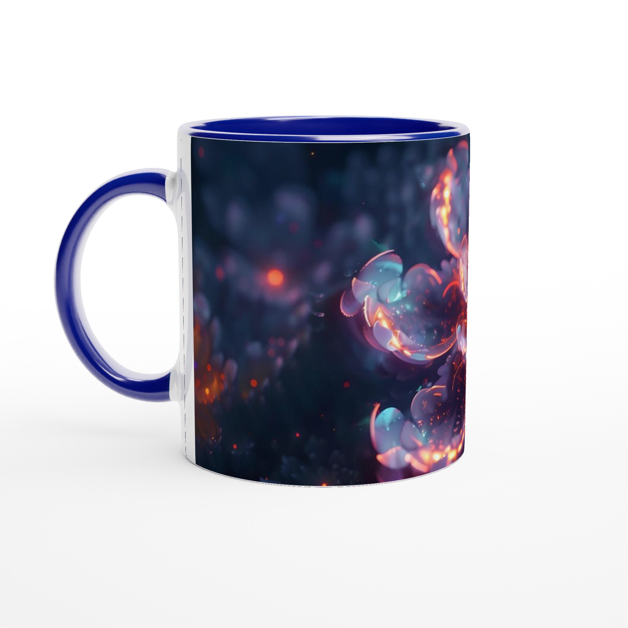 Abstrakt Neonblomma 11oz Keramisk Mugg – Lysande Design, Välj Din Färg! 2 46395c39-a081-4785-b2f9-8edc72b00a64