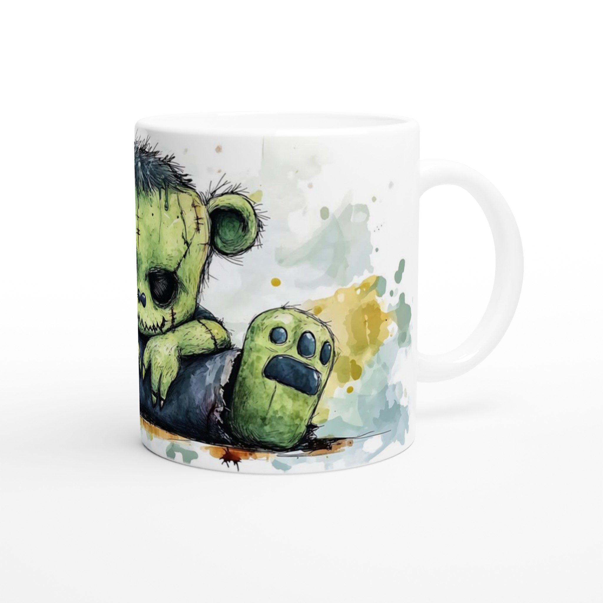 Frankenstein Nalle Keramikmugg - Skrämmande Söt 11oz Kaffemugg i Ditt Val av Färg 9 4660980b-9d82-4f4f-ad8d-dde4f17db528