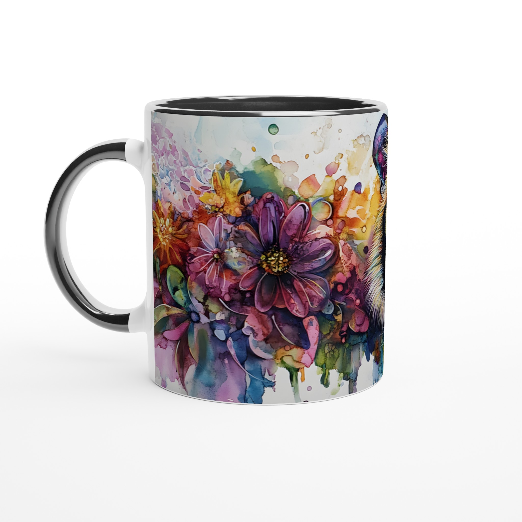Vibrant Watercolor Tiger Ceramic Mug – Bold Artistry in Your Choice of Seven Ceramic Colors 4 469bfde2-584c-422f-8608-f59c2b8ac056