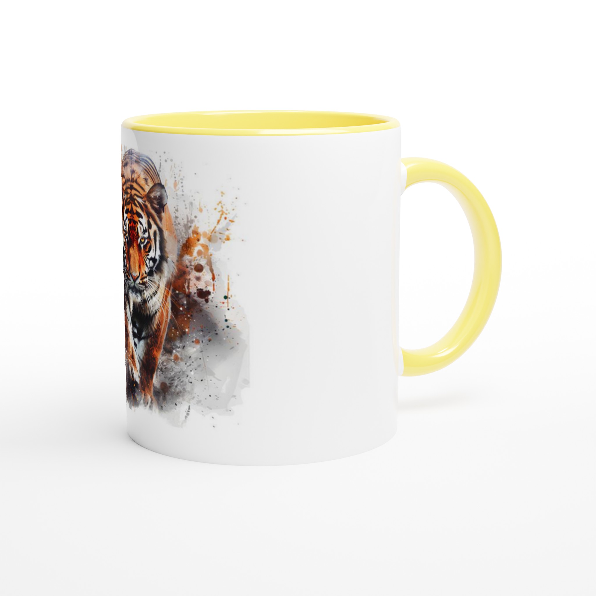 Majestätisk Tiger Akvarell 11oz Keramisk Mugg – Färgad Insida & Handtag i sex djärva nyanser 8 46b1c5e0-c6c5-4bb2-ab83-54ad05be8992