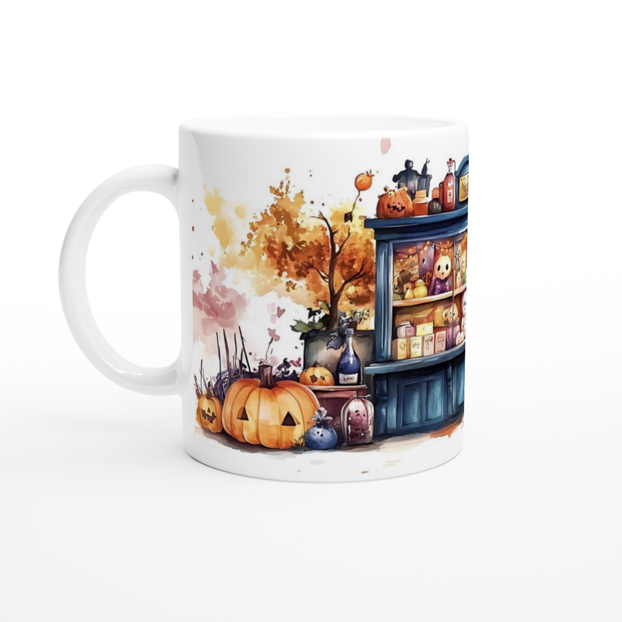 Spooky-Söt Halloween Mugg: Keramikmugg med Mystisk Vattenfärgskänsla – Välj din Färg! 1 46dc3e6f-d56e-4490-abd6-922eb5ef3f68