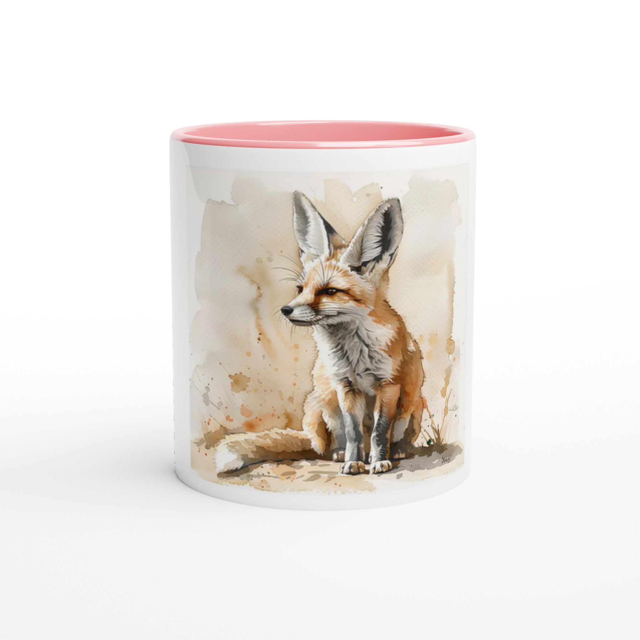 Fennec Fox Akvarellmugg – En Skär Vän för Dina Varje Klunk, i ditt Val av Sex Levande Färger 3 46fe4f33-95a2-457f-b31d-7200bbaebd41