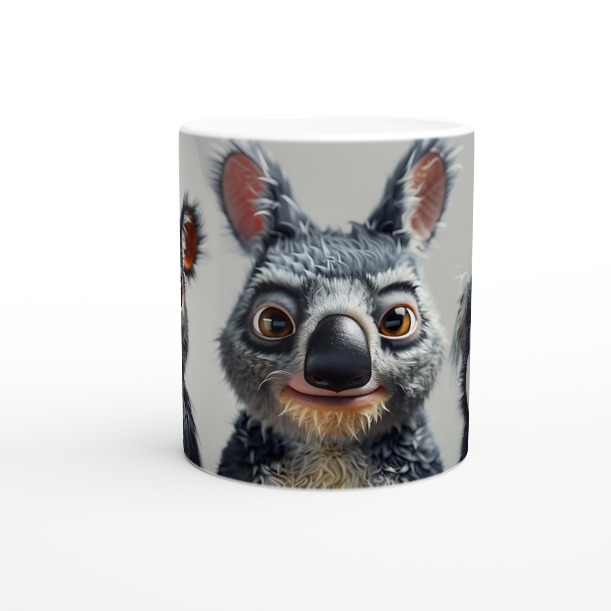 Söta och Fuzziga Djur Mugg – 11 oz Keramisk Kaffemugg i Ditt Val av Färg 8 4718af4b-6280-4de8-bfa5-42abb147ac3b