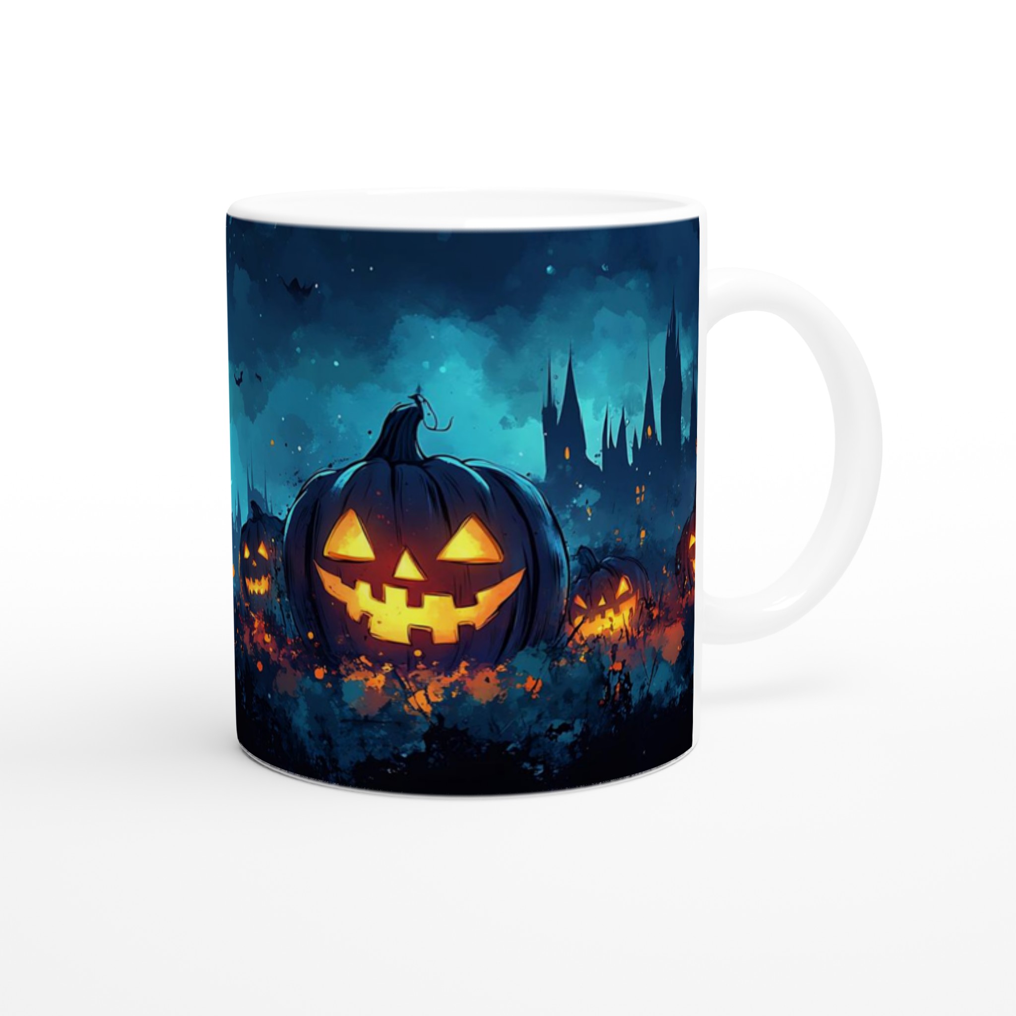 Spooky Halloween Pumpa Mugg – Levande Jack-o'-Lantern Design i Flera Färger, 11oz Keramik 9 47373897-2371-48cc-bc9c-35941c2ece2d
