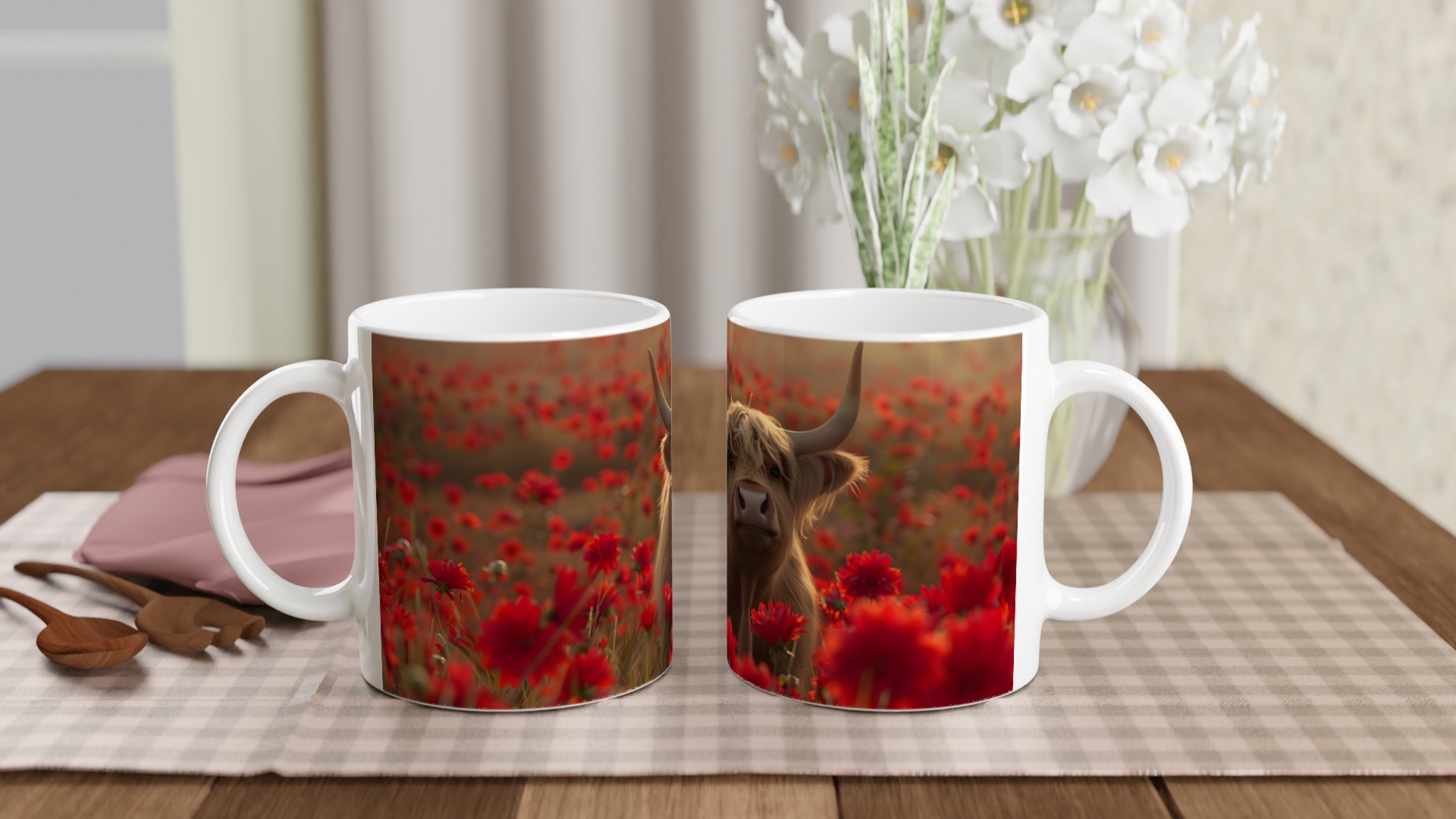 Highland Ko ”Moomoo” Keramisk Mugg – Bedårande Design & Valfri Färg! 10 47416bfa-012c-49d1-9671-b500aeb3b686