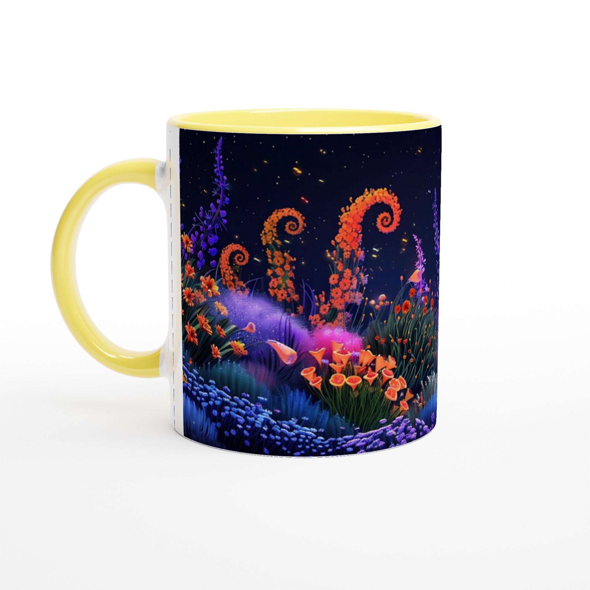 Magisk Nattblommor 11oz Keramikmugg – Drömsk Design i Färgstarka Nyanser 3 47543dc7-6f4a-42cf-ba9d-5711c0a6f629