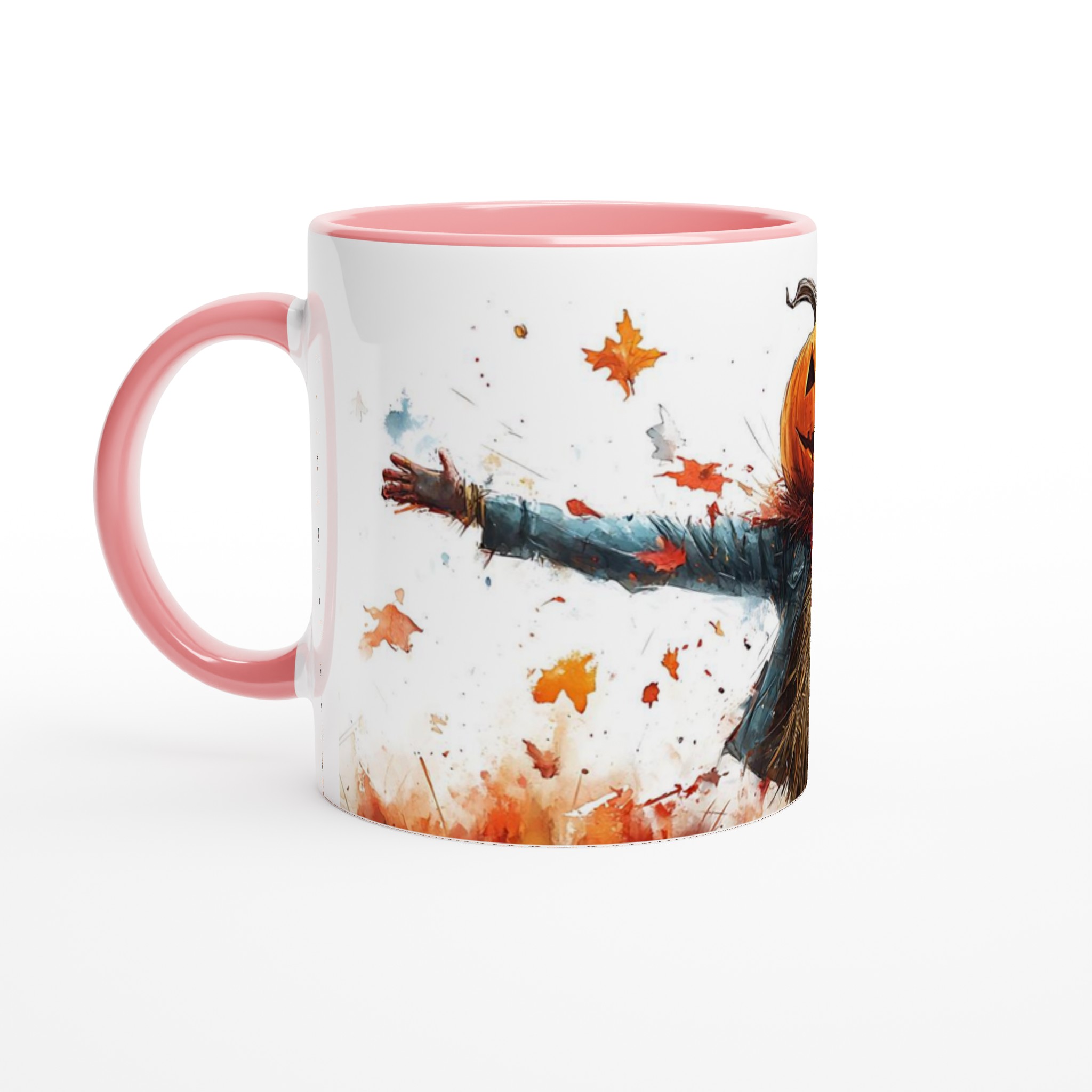 Glad Halloween Pumpa Skrämma Mugg – Levande Akvarell Keramik Kaffekopp i Flera Färger 6 479e3b87-1072-492c-8165-047c0e154bbc