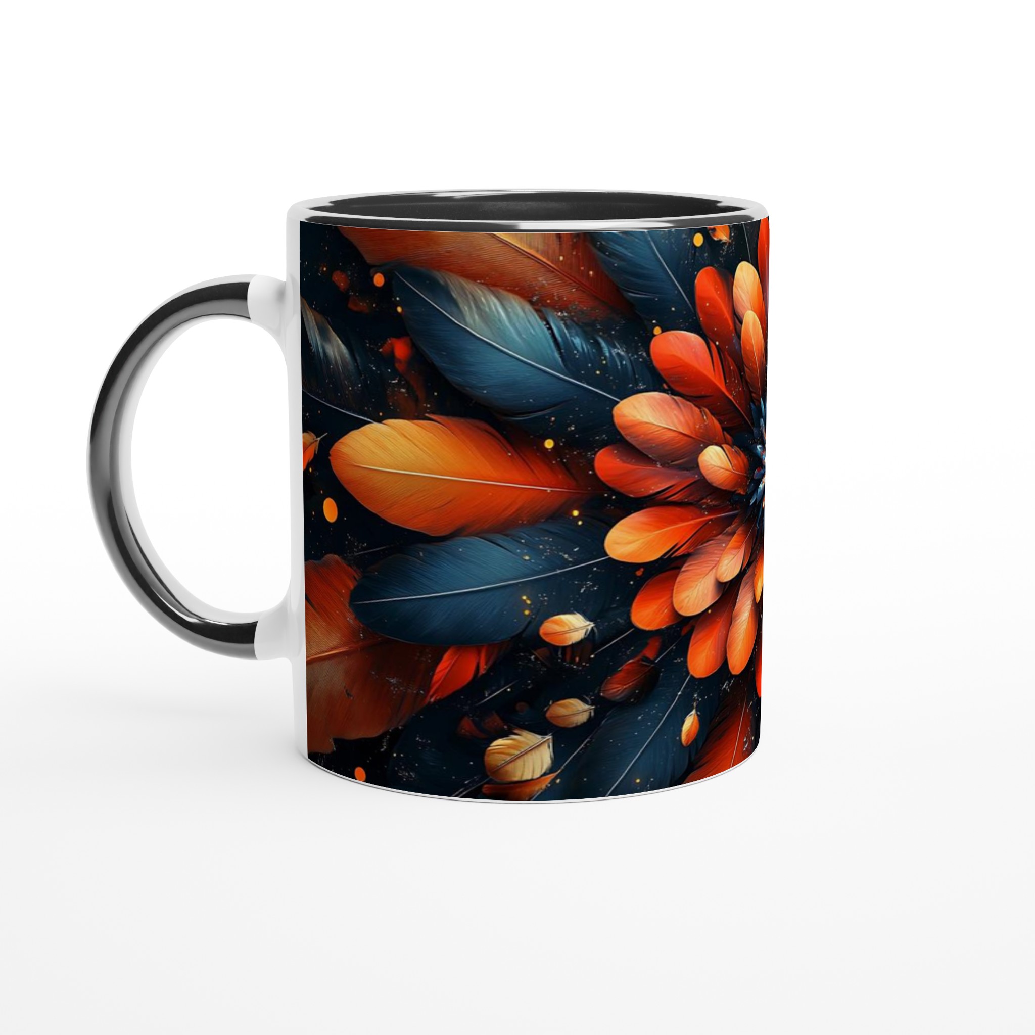 Exotisk Fjäder Blomster Mugg – Levande Kaffekopp i Klara Färger, Välj Din Favoritfärg 4 47baad0e-5b9e-482a-9f06-d71f9d4ae0bd