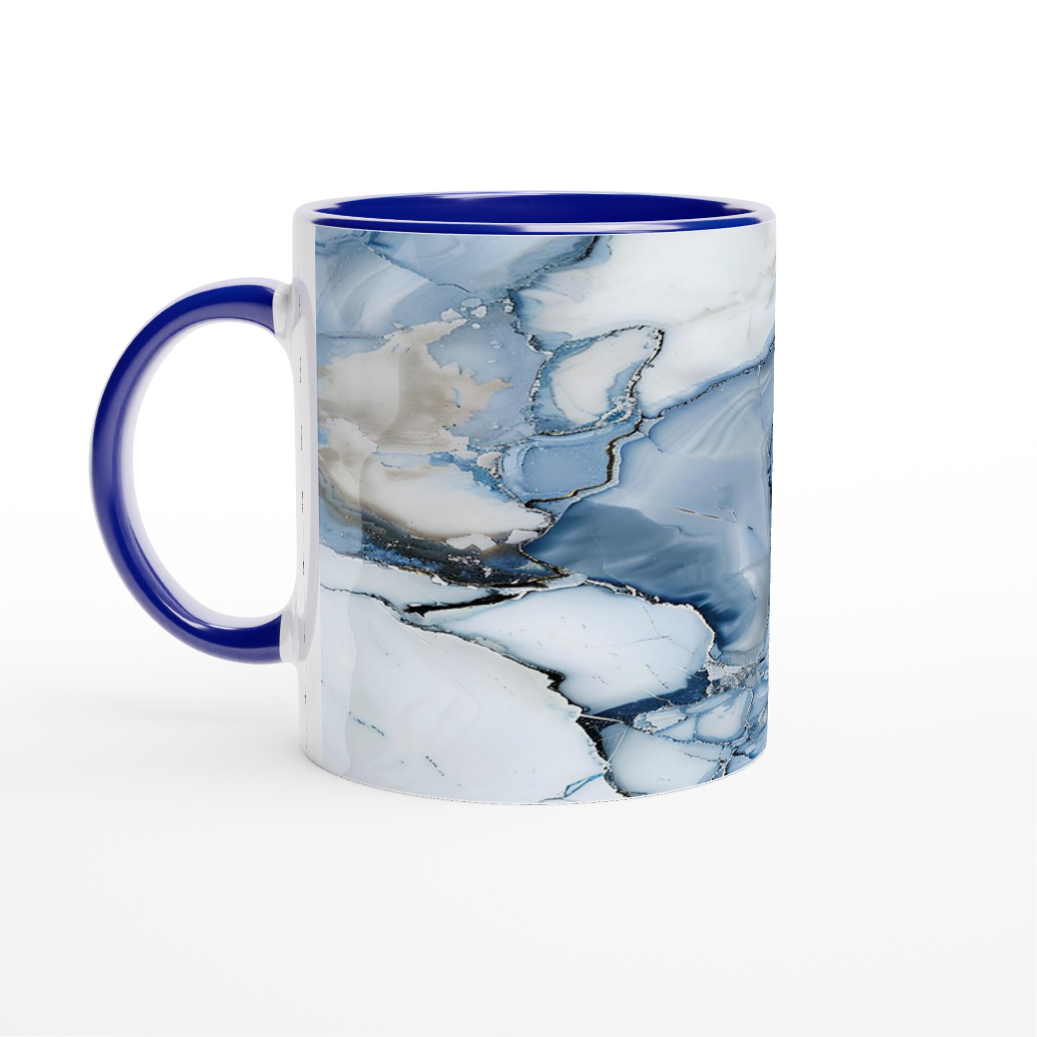 Abstrakt Marmormugg i Blått & Vitt – 11 oz Keramikmugg för Modern Stil 2 47bc0186-971c-4341-9c42-1fd507c2fb99
