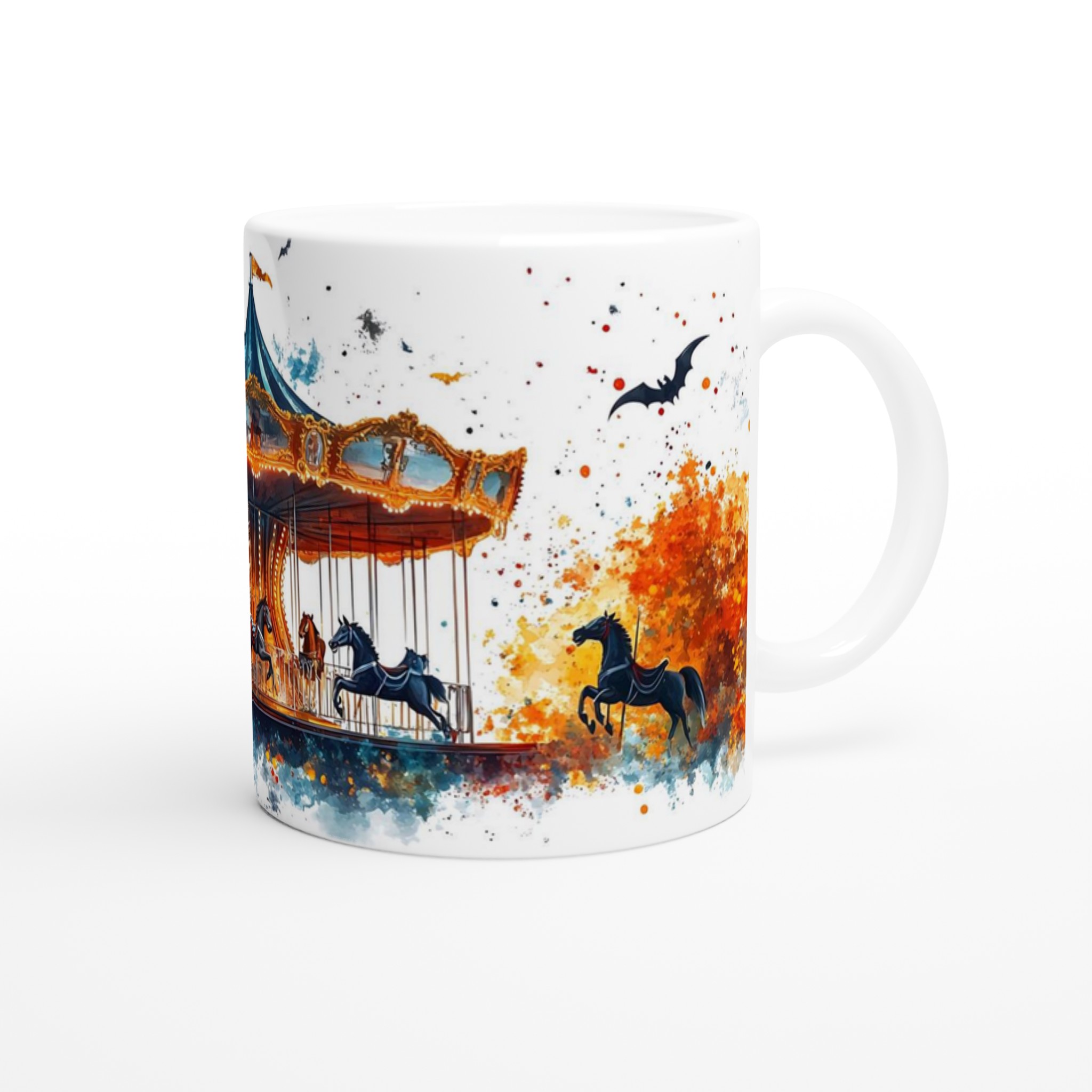 Mystisk Karusell Mugg - Akvarell Fantasy Kaffeupplevelse i Valfri Färg 9 47bf947c-a29b-440b-a1de-1e1ad309cec8